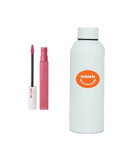 Foto 1 | Labial Líquido New York Super Stay Inspirer 5ml Maybelline+termo De Agua De Regalo Güish