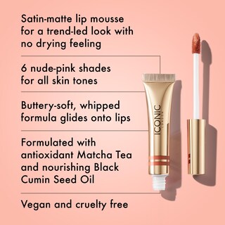 Foto 2 | Mousse Mate Para Labios Iconic London Cloud Kiss Vegano Sin Crueldad - Venta Internacional.