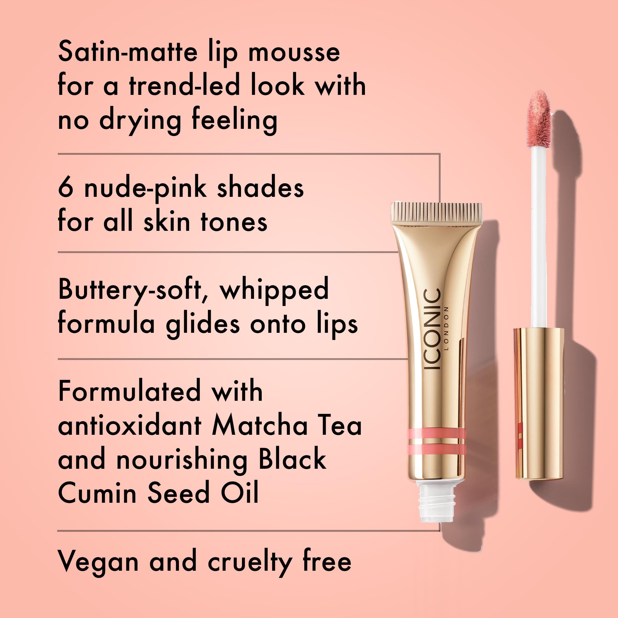 Foto 3 pulgar | Mousse De Labios Mate Iconic London Cloud Kiss Undressed - Venta Internacional.