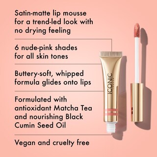 Foto 2 | Mousse Para Labios Iconic London Cloud Kiss Matte Lip Libre De Crueldad Animal - Venta Internacional.