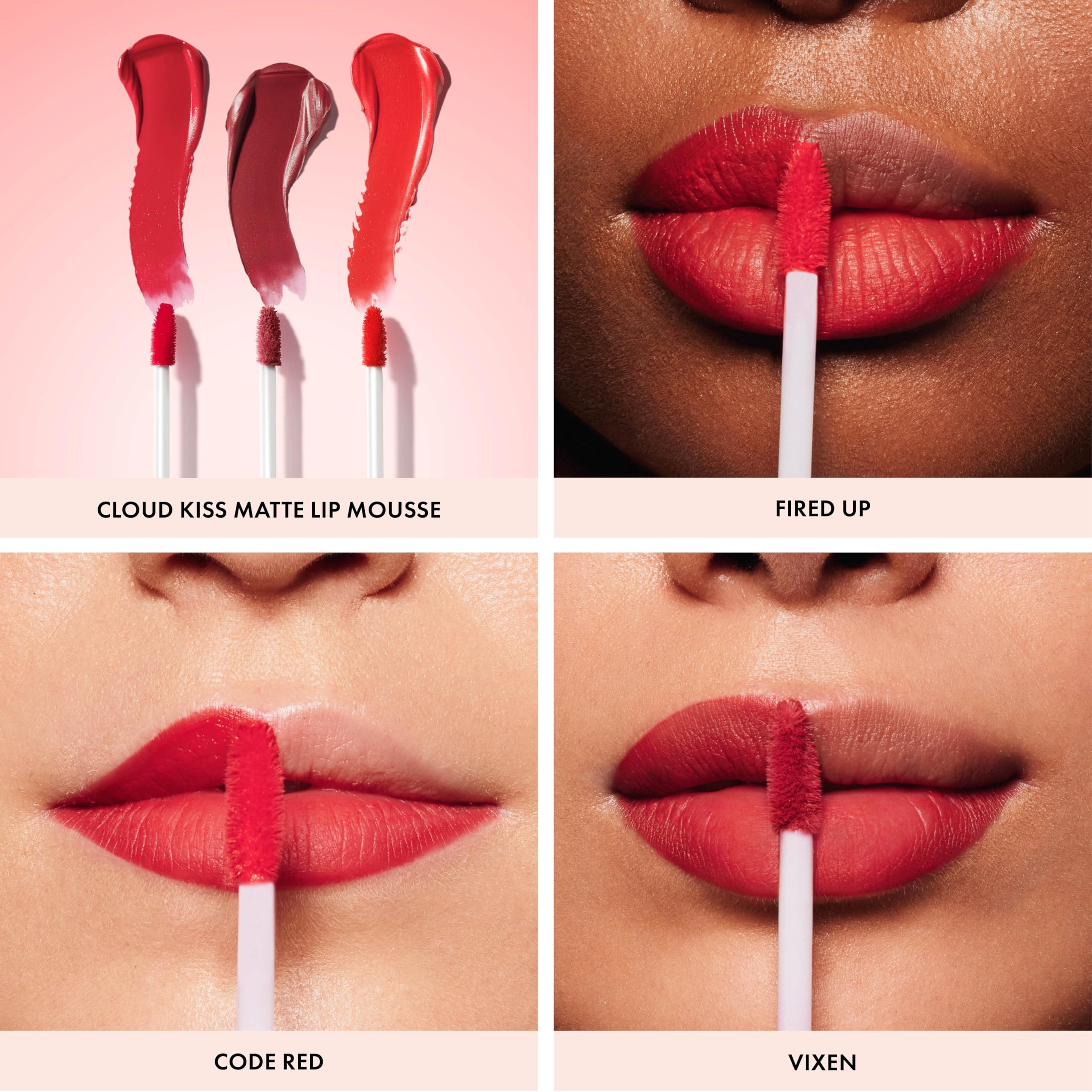 Foto 3 pulgar | Mousse Mate Para Labios Iconic London Cloud Kiss Code Red - Venta Internacional.