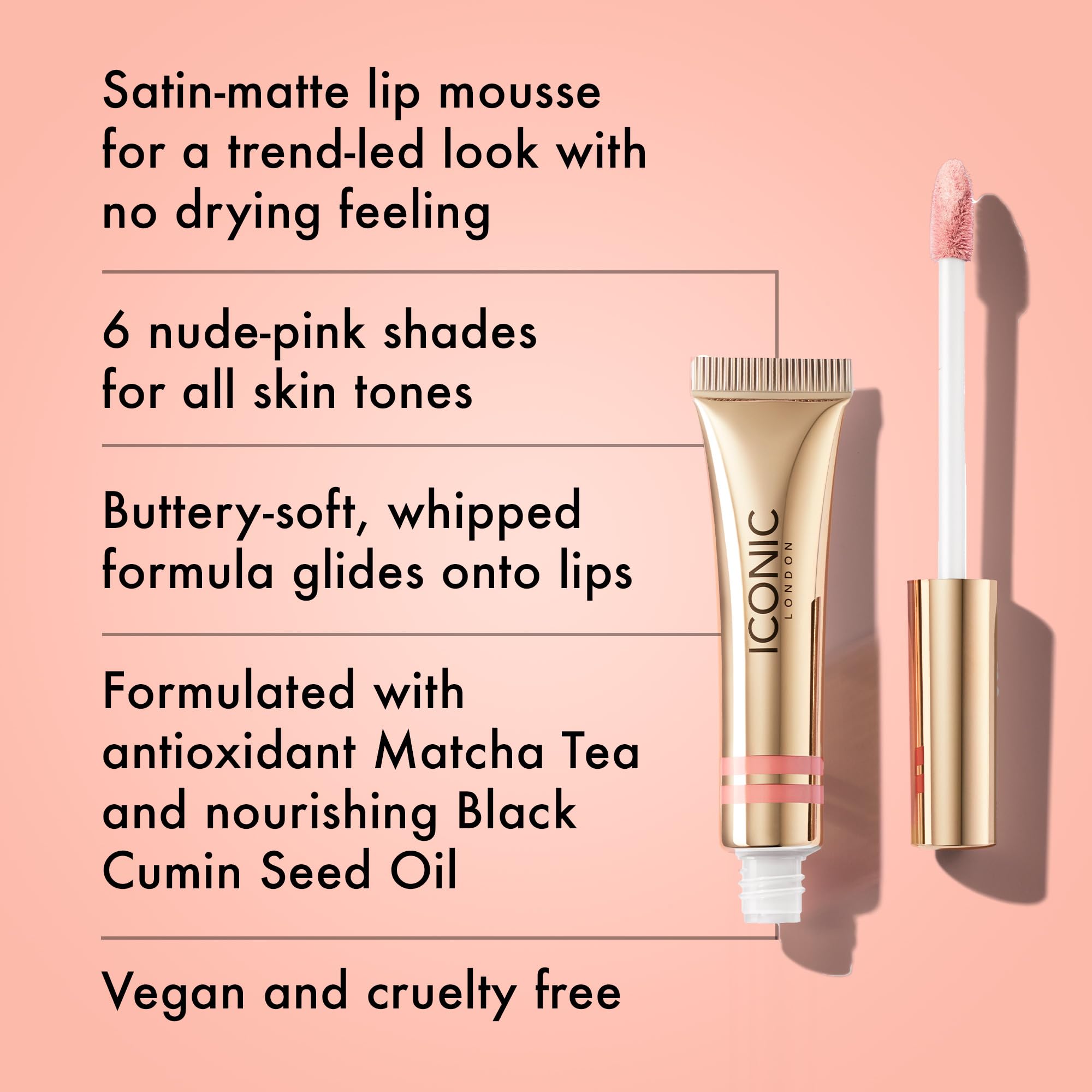 Foto 3 pulgar | Mousse Para Labios Iconic London Cloud Kiss Matte Liquid In The Buff - Venta Internacional.
