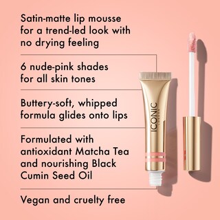 Foto 2 | Mousse Para Labios Iconic London Cloud Kiss Matte Liquid In The Buff - Venta Internacional.