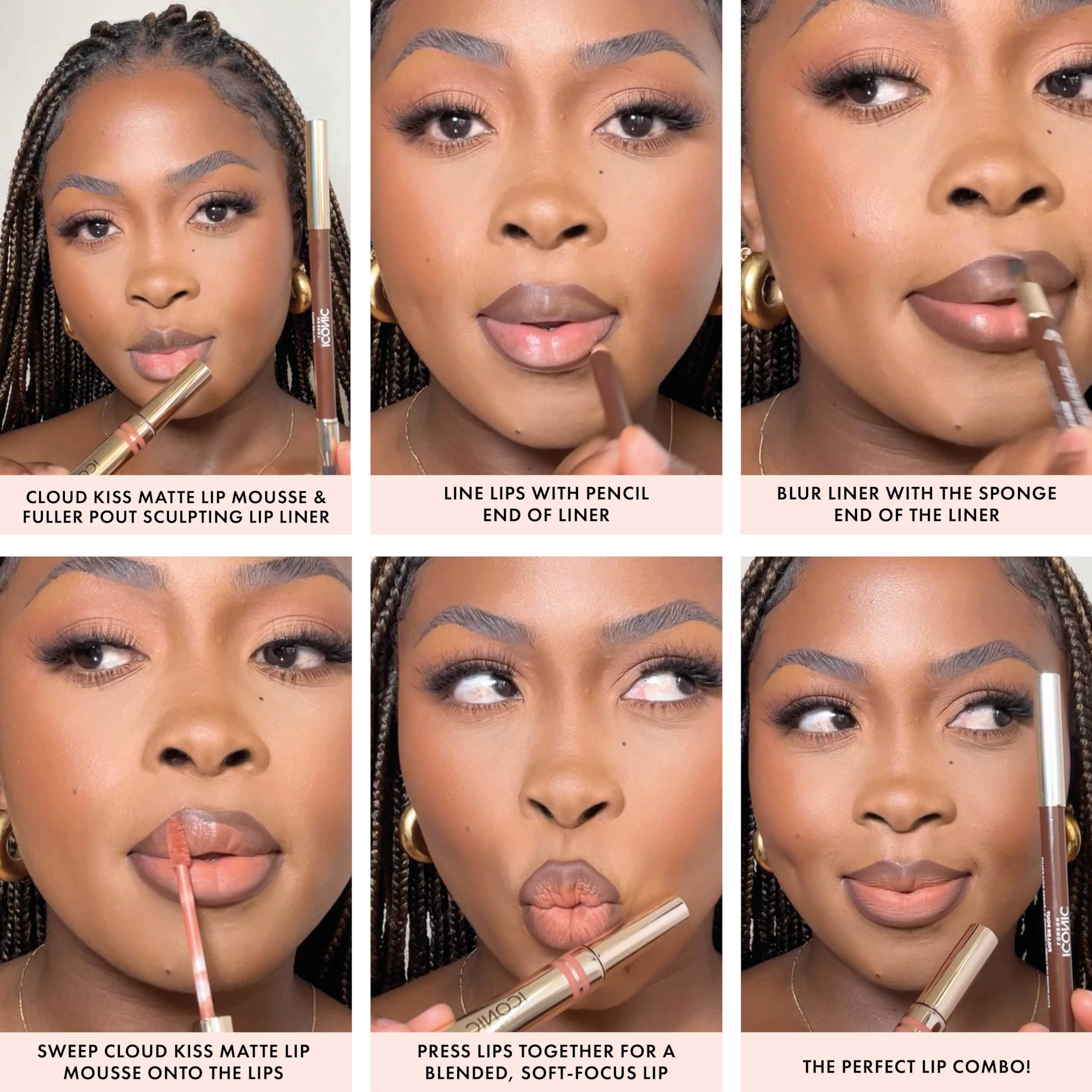 Foto 6 pulgar | Mousse Para Labios Iconic London Cloud Kiss Matte Liquid In The Buff - Venta Internacional.