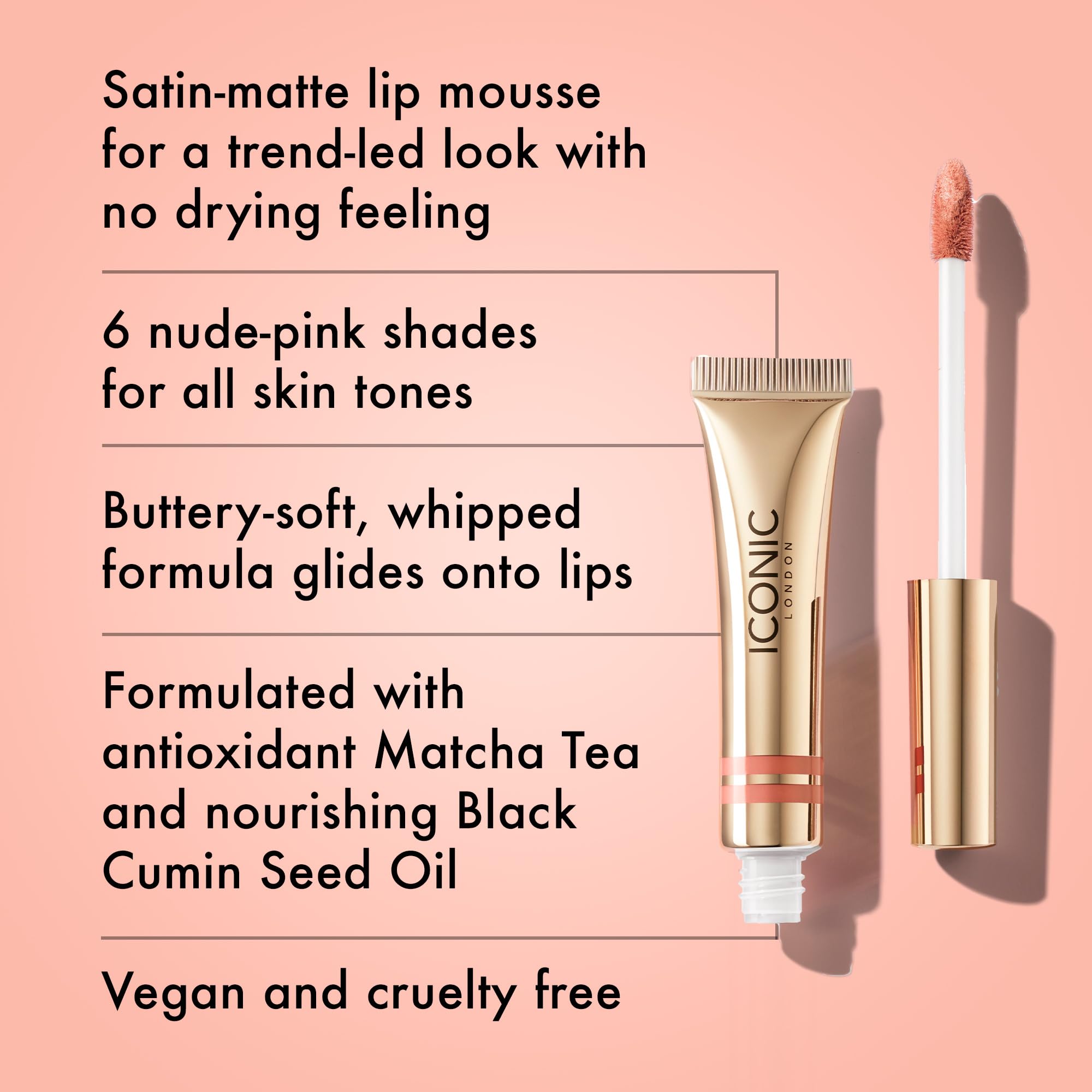 Foto 3 pulgar | Mousse Mate Para Labios Iconic London Cloud Kiss Vegano Sin Crueldad - Venta Internacional.