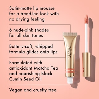 Foto 2 | Mousse Mate Para Labios Iconic London Cloud Kiss Vegano Sin Crueldad - Venta Internacional.