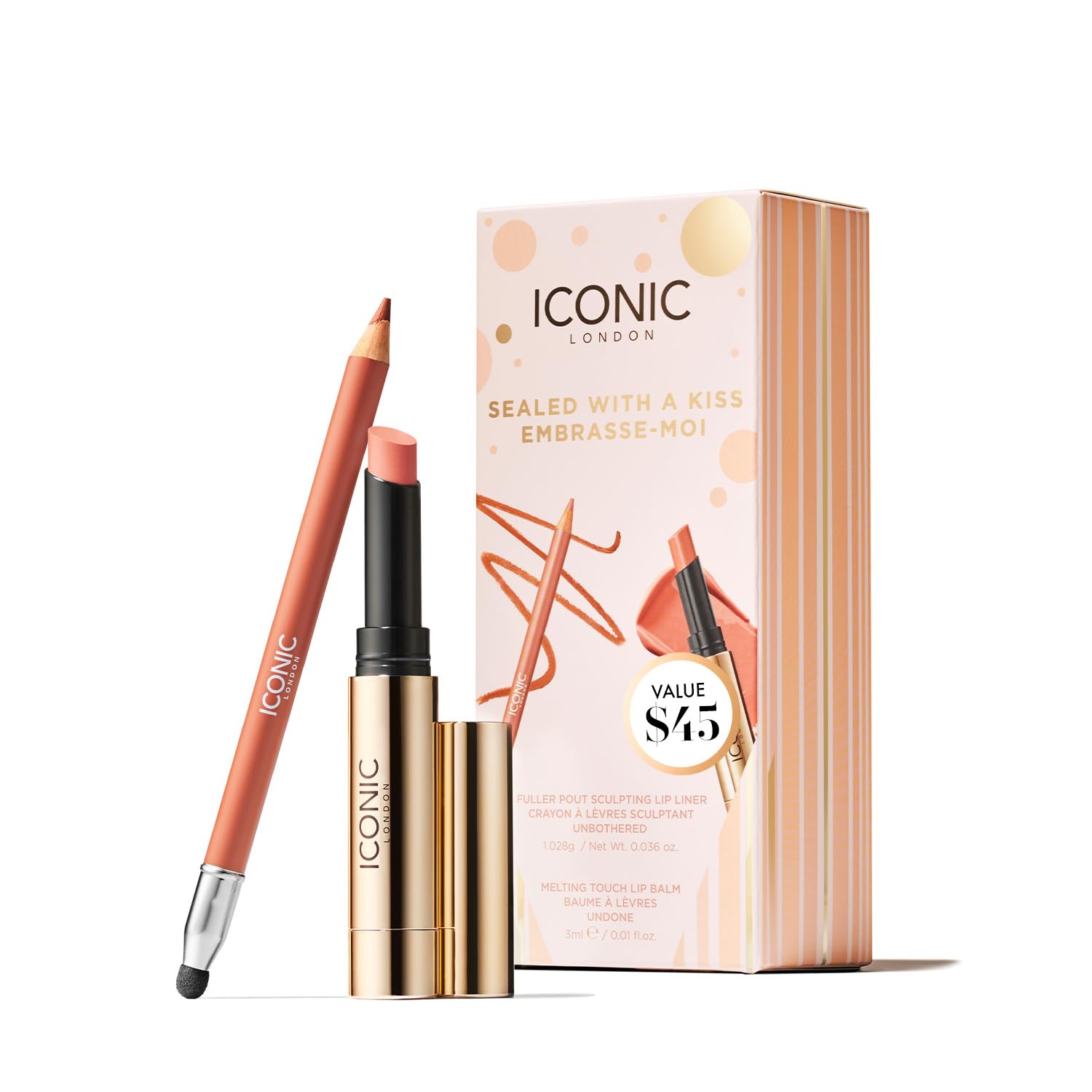 Set De Regalo Iconic London Sellado Con Un Beso Con Bálsamo Labial - Venta Internacional.