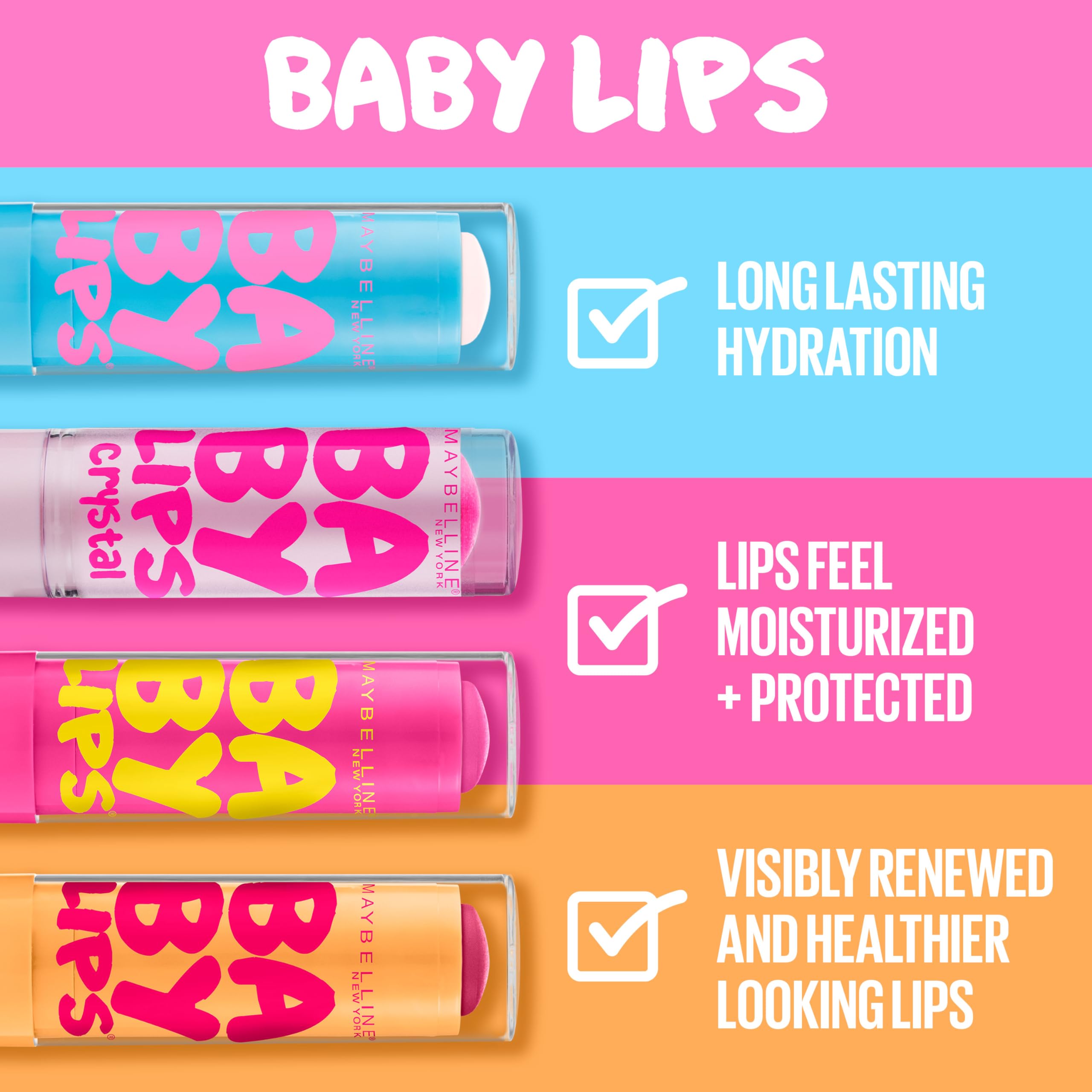Foto 2 | Bálsamo Labial Maybelline New York Baby Lips Pink Punch 4,5 Ml - Venta Internacional.
