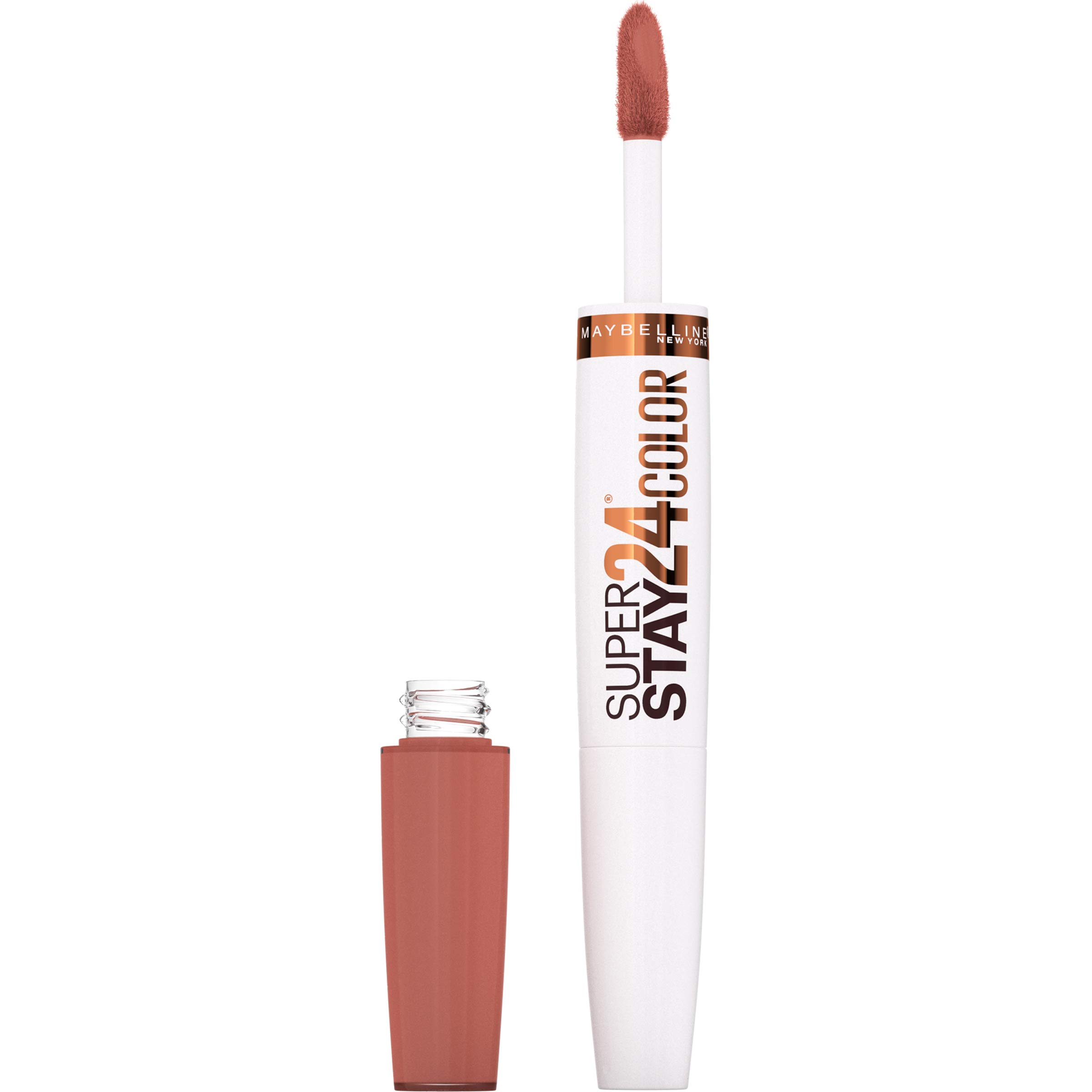 Lápiz Labial Líquido Maybelline Superstay 24 Coffee Caramel Crush - Venta Internacional.