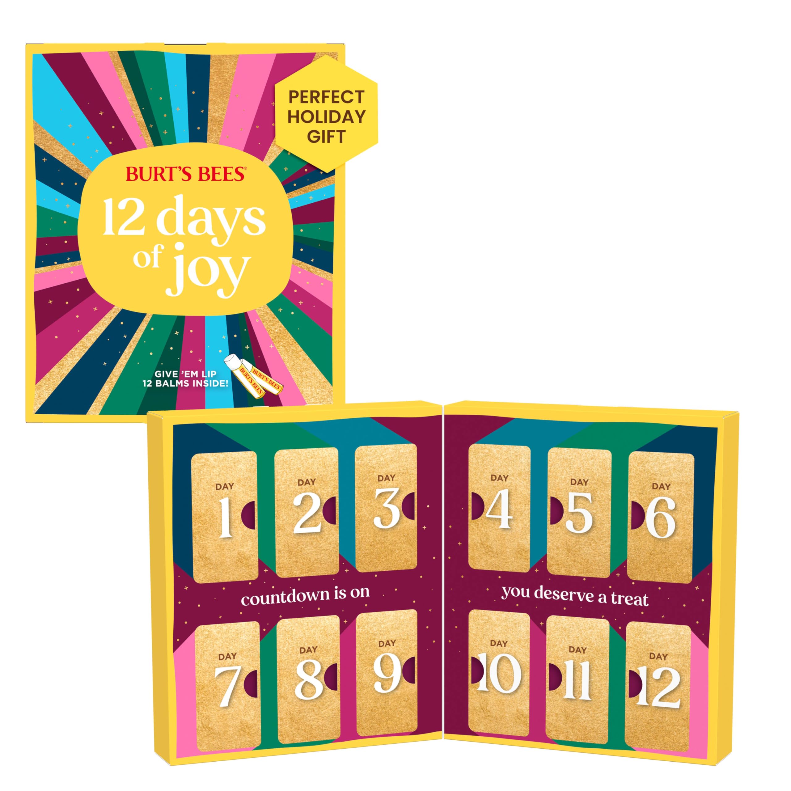 Set De Regalo Con Calendario De Adviento Para Bálsamo Labial Burt's Bees, 12 Días (12) - Venta Internacional.