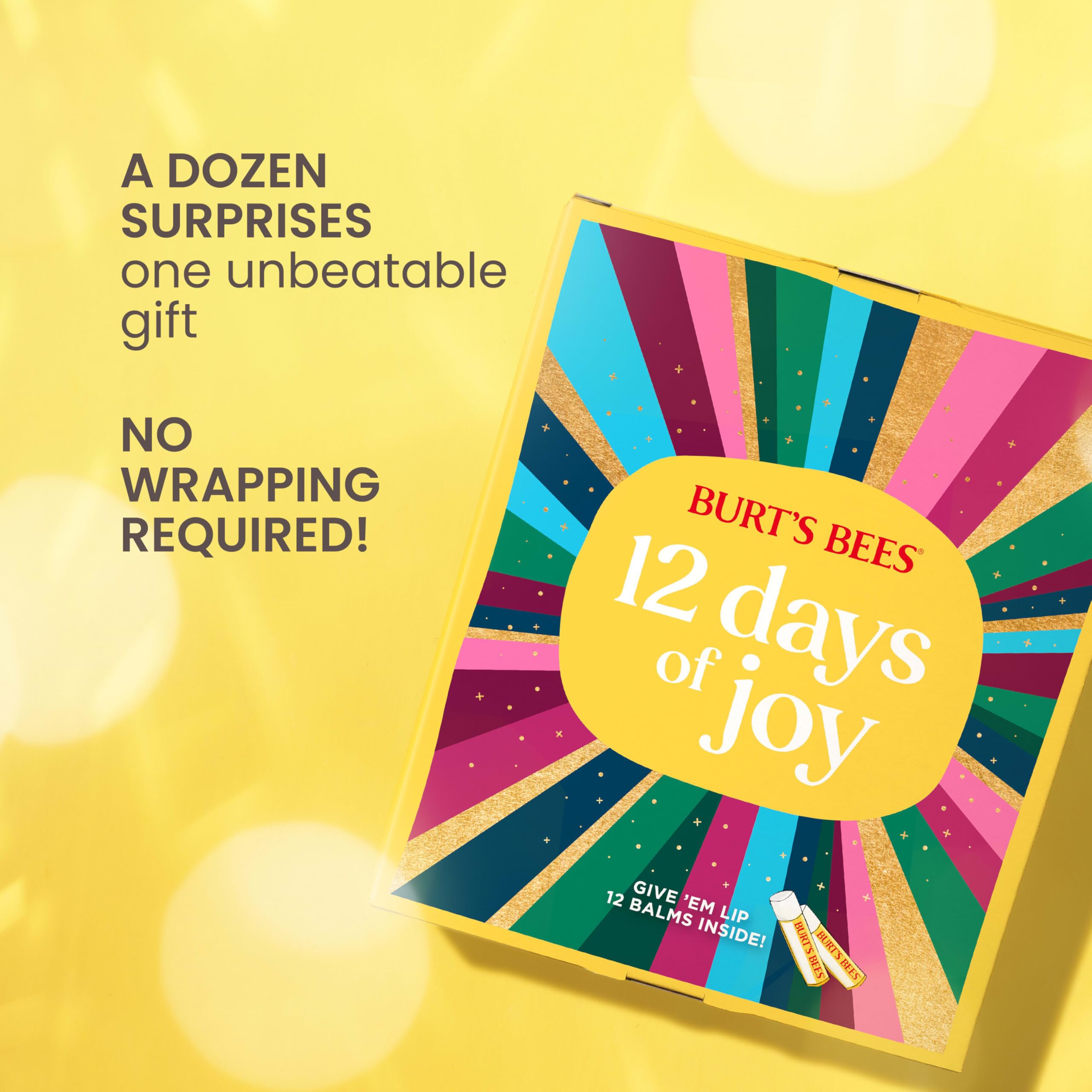 Foto 4 pulgar | Set De Regalo Con Calendario De Adviento Para Bálsamo Labial Burt's Bees, 12 Días (12) - Venta Internacional.