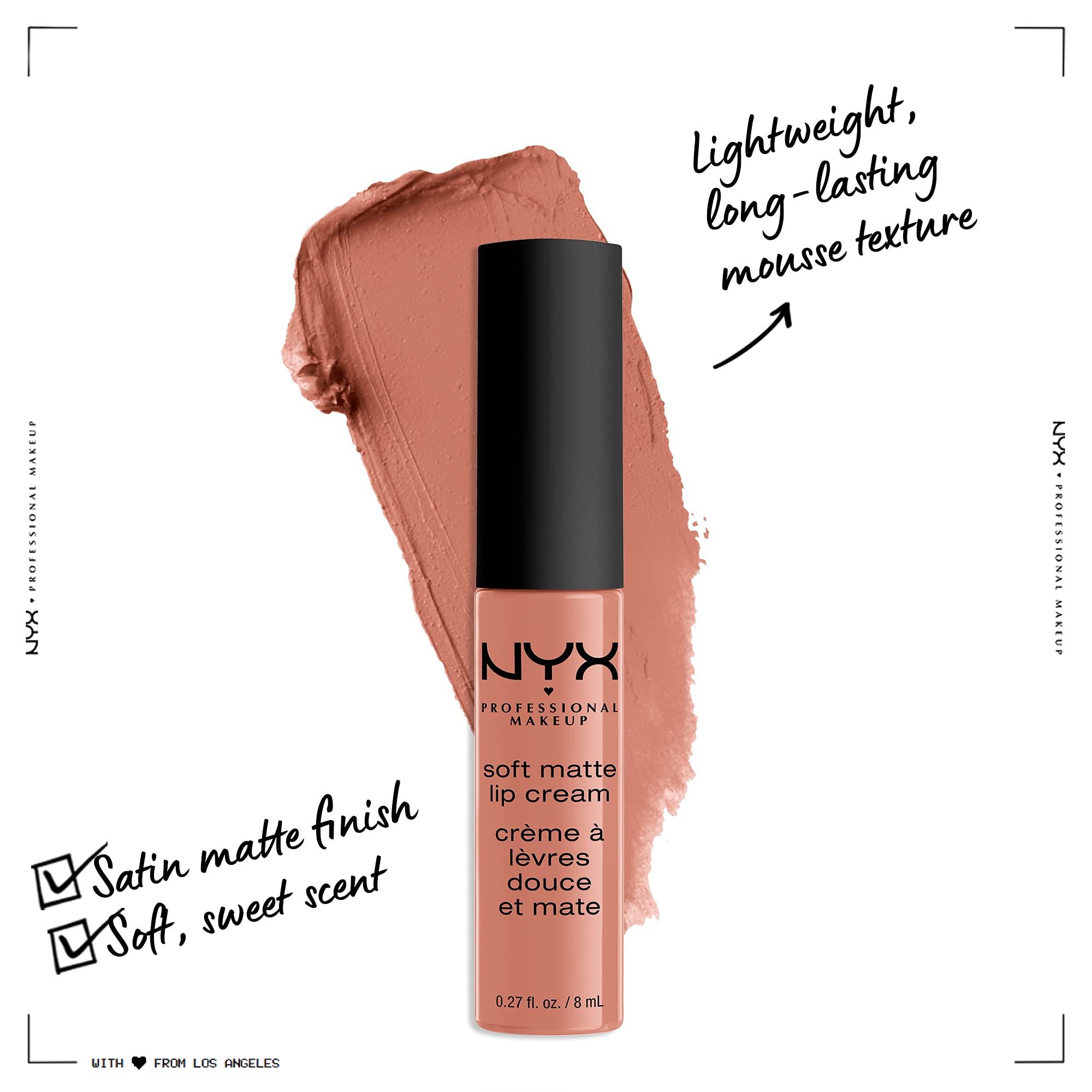 Foto 3 pulgar | Lipstick Nyx Professional Makeup Crema De Labios Mate Suave Athens - Venta Internacional.