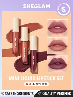 Foto 2 | Mini Set De Pintalabios Líquidos Sheglam Matte Allure Con Aceite De Girasol - Venta Internacional.