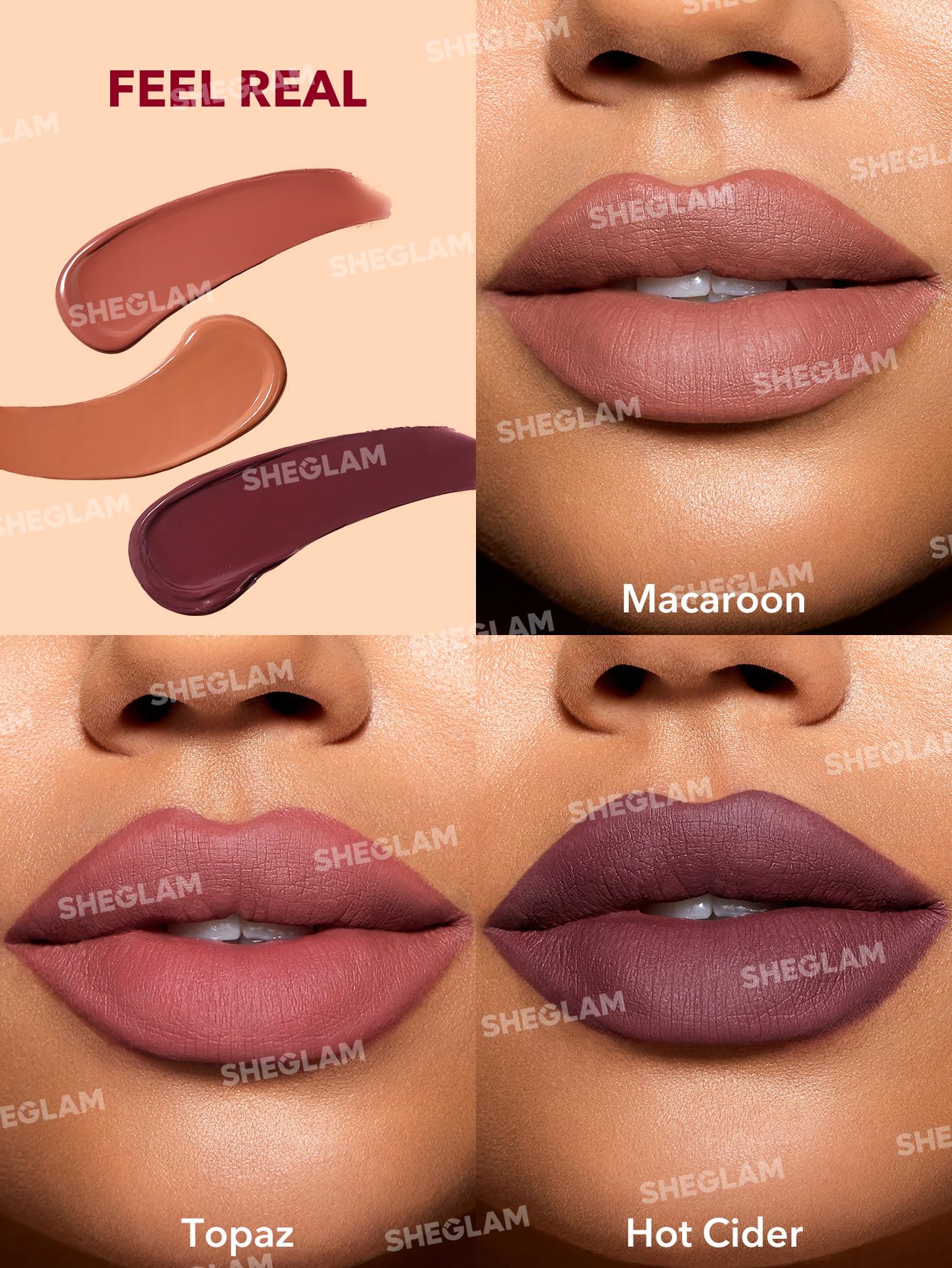 Foto 4 pulgar | Mini Set De Pintalabios Líquidos Sheglam Matte Allure Con Aceite De Girasol - Venta Internacional.