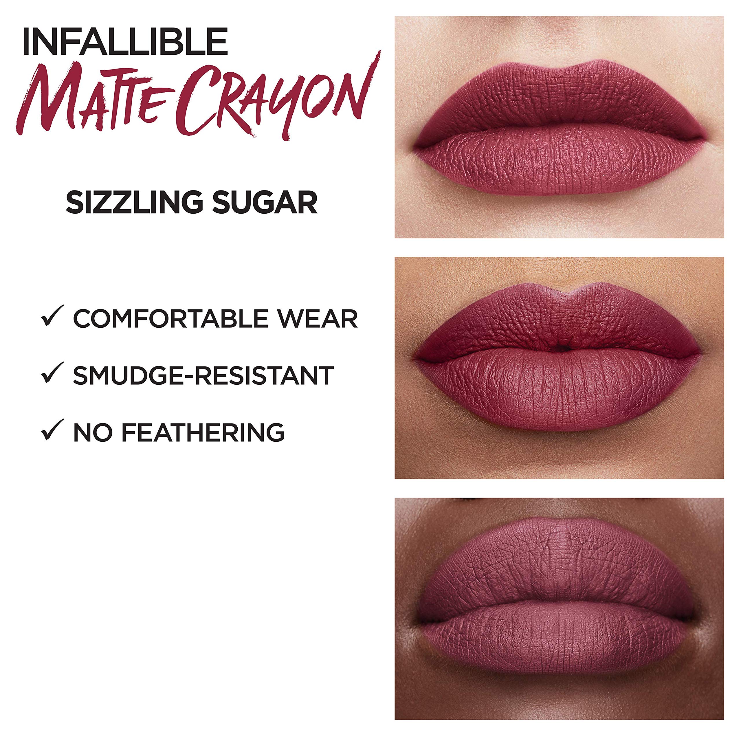 Foto 6 pulgar | Lápiz Labial L'oréal Paris Infalible Matte Sizzling Sugar - Venta Internacional.