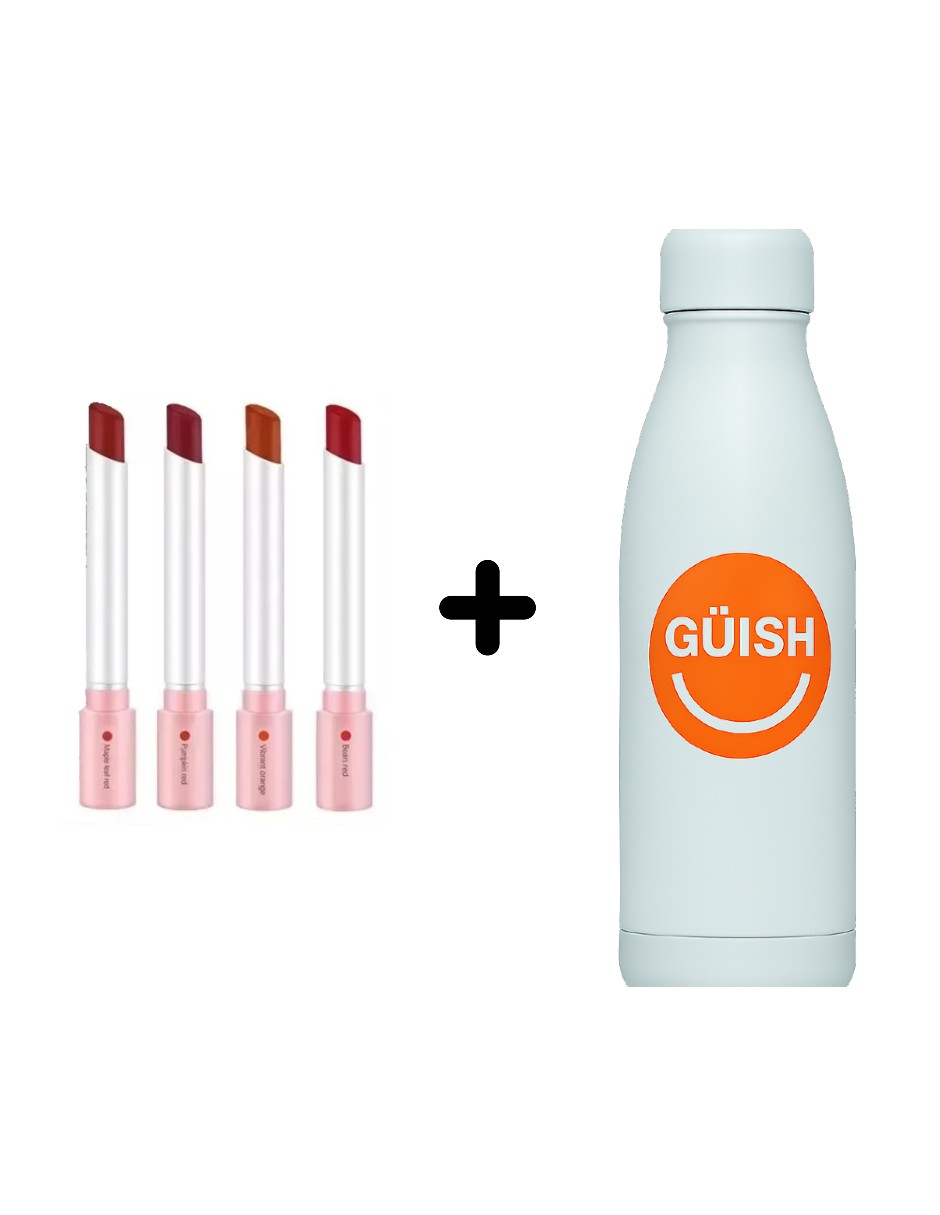 Foto 1 | Juego De Lápiz Labial Lana Del Rey Cigarrillom Mate 4 Colores + Gratis Termo Güish De Regalo