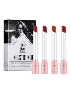 Foto 3 | Juego De Lápiz Labial Lana Del Rey Cigarrillom Mate 4 Colores + Gratis Termo Güish De Regalo