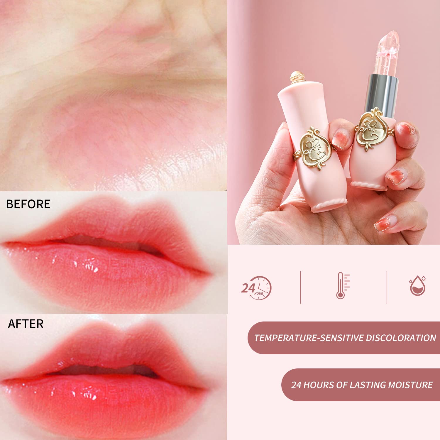 Foto 2 | Set De Pintalabios Bestland Flower Jelly Temperature Change X6 - Venta Internacional.