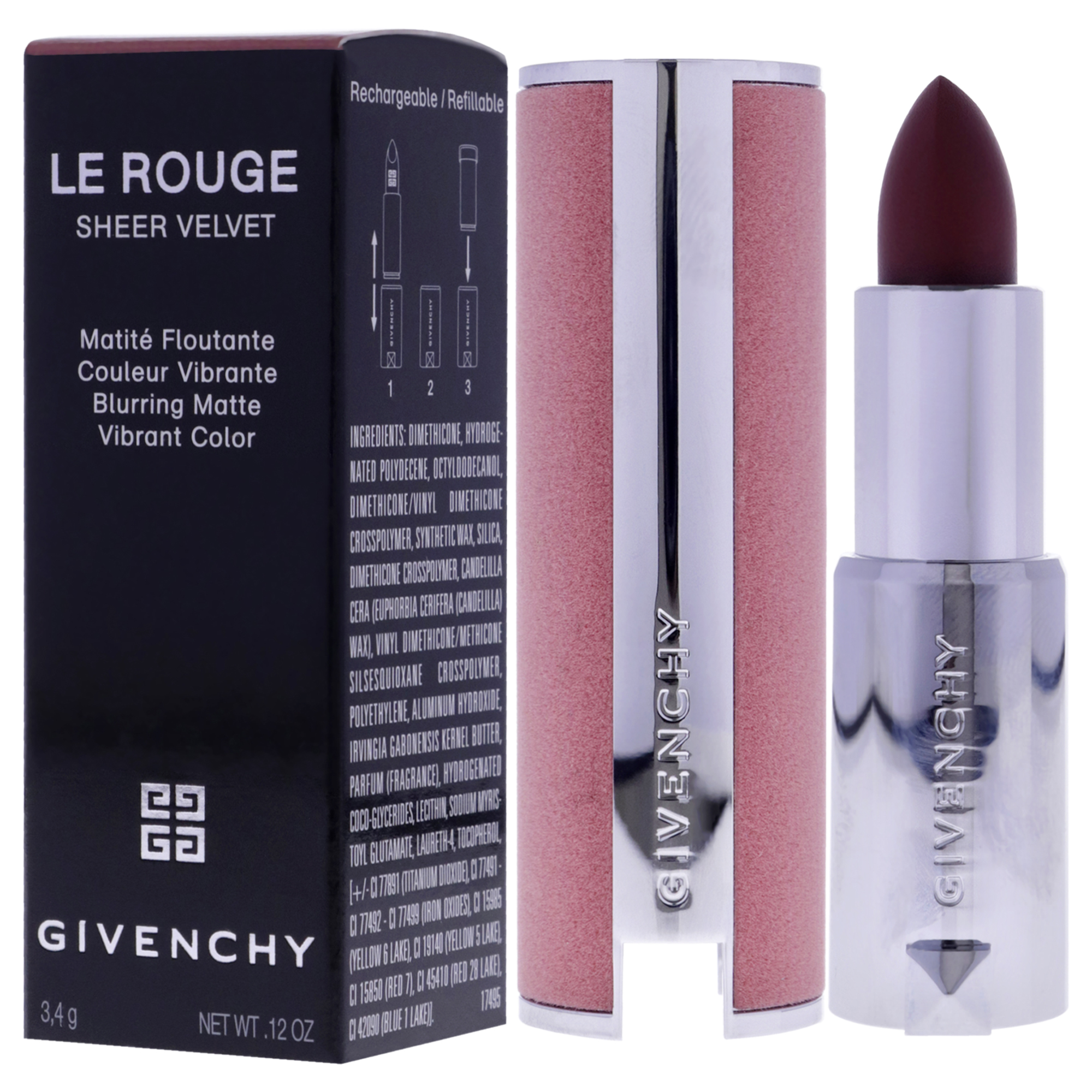 Foto 5 pulgar | Lápiz Labial Givenchy Le Rouge 17 Rouge Erable De 3,5 Ml (recarga) - Venta Internacional.