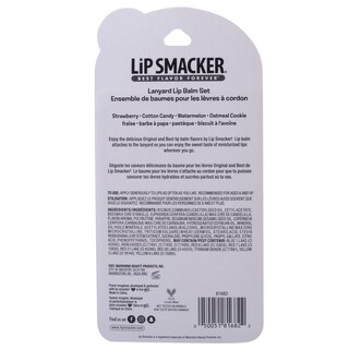 Foto 3 | Set De Bálsamo Labial Lip Smacker Flavored Con Cordón Rosa Para Niños X4 - Venta Internacional.