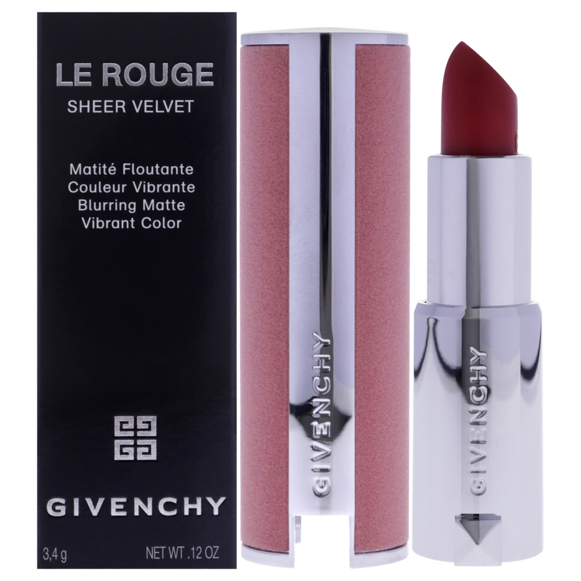 Foto 2 pulgar | Lápiz Labial Givenchy Le Rouge 36 L Interdit Recargable 3,5 Ml - Venta Internacional.