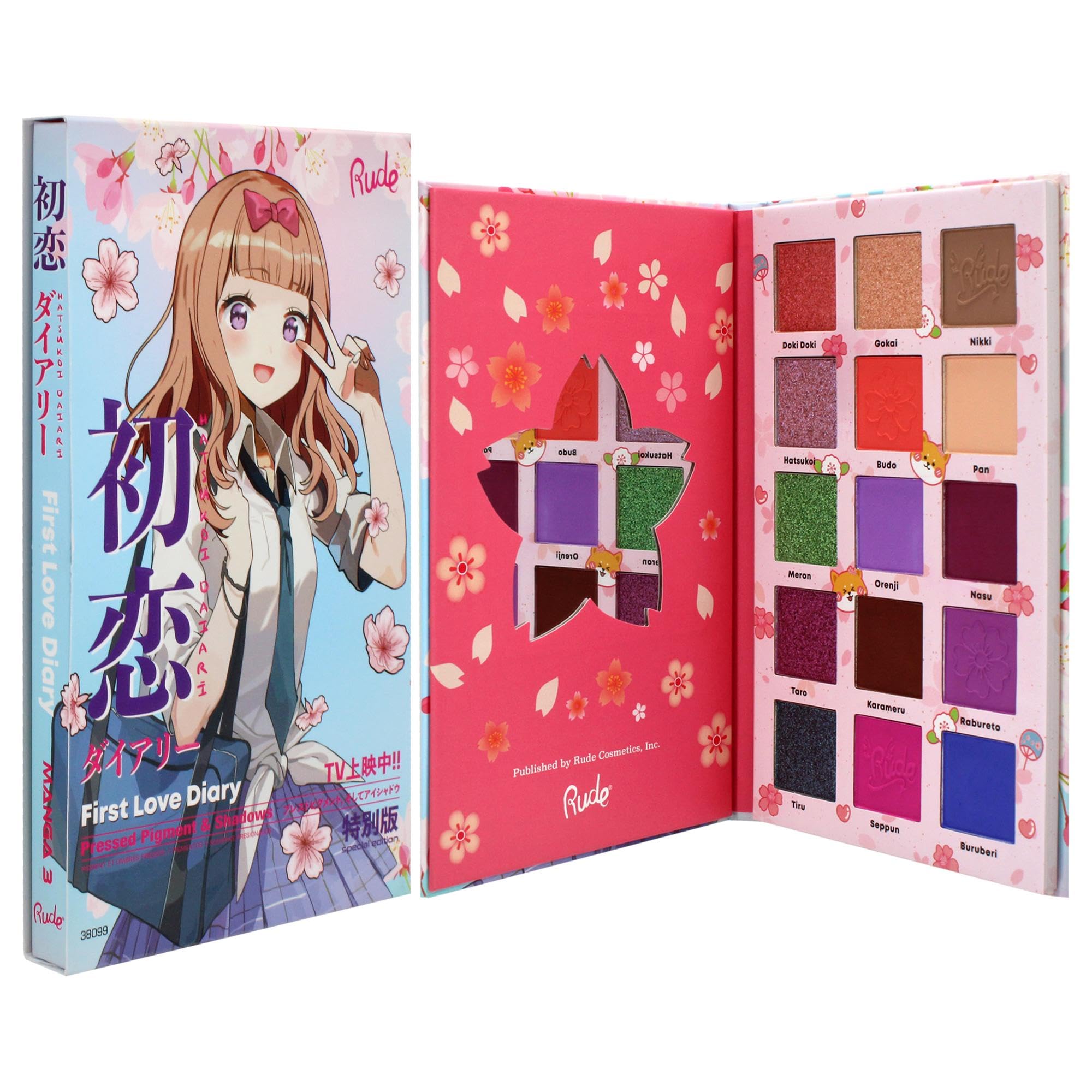 Foto 4 pulgar | Primer Diario De Amor De La Colección Manga De Palette Rude Cosmetics - Venta Internacional.