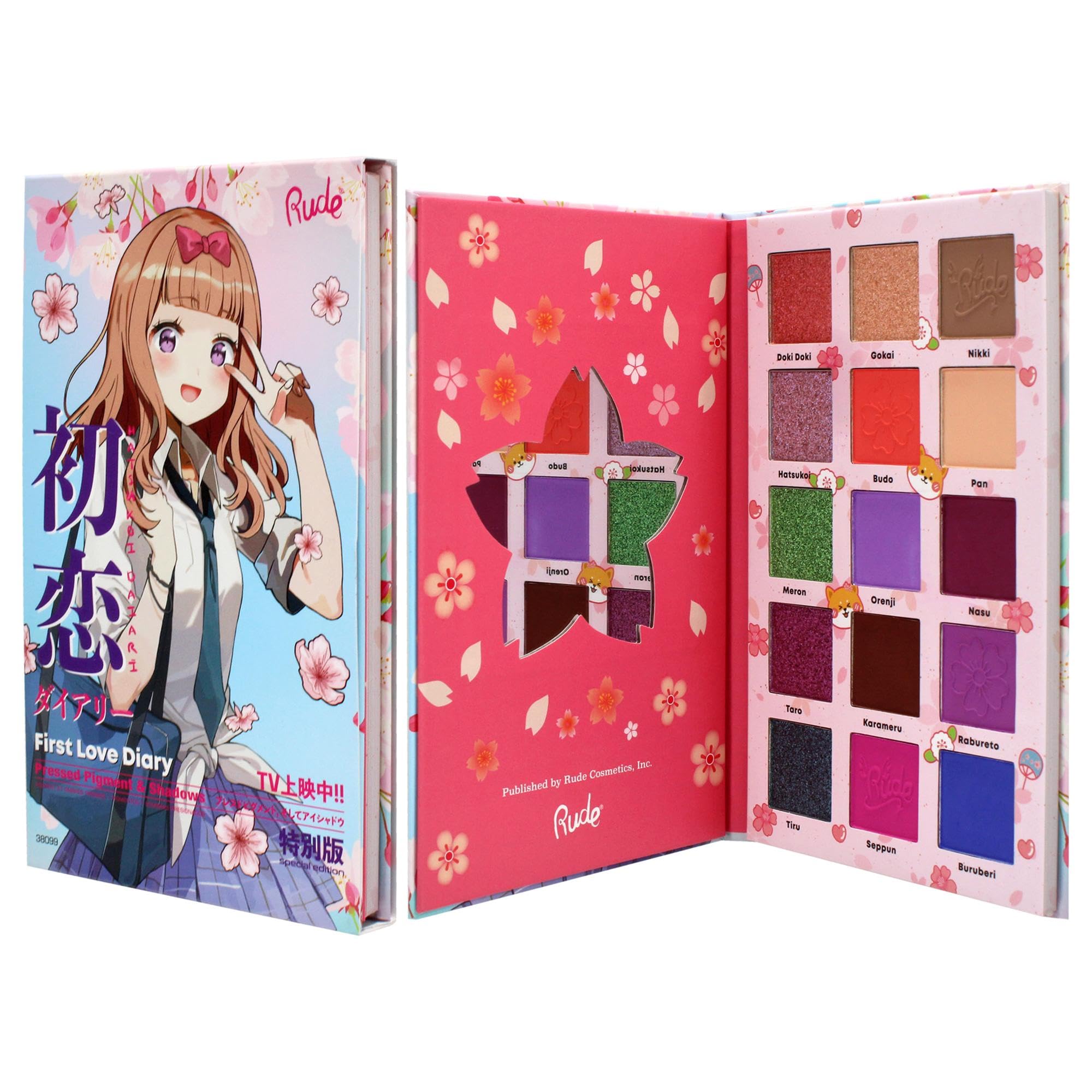 Foto 5 pulgar | Primer Diario De Amor De La Colección Manga De Palette Rude Cosmetics - Venta Internacional.