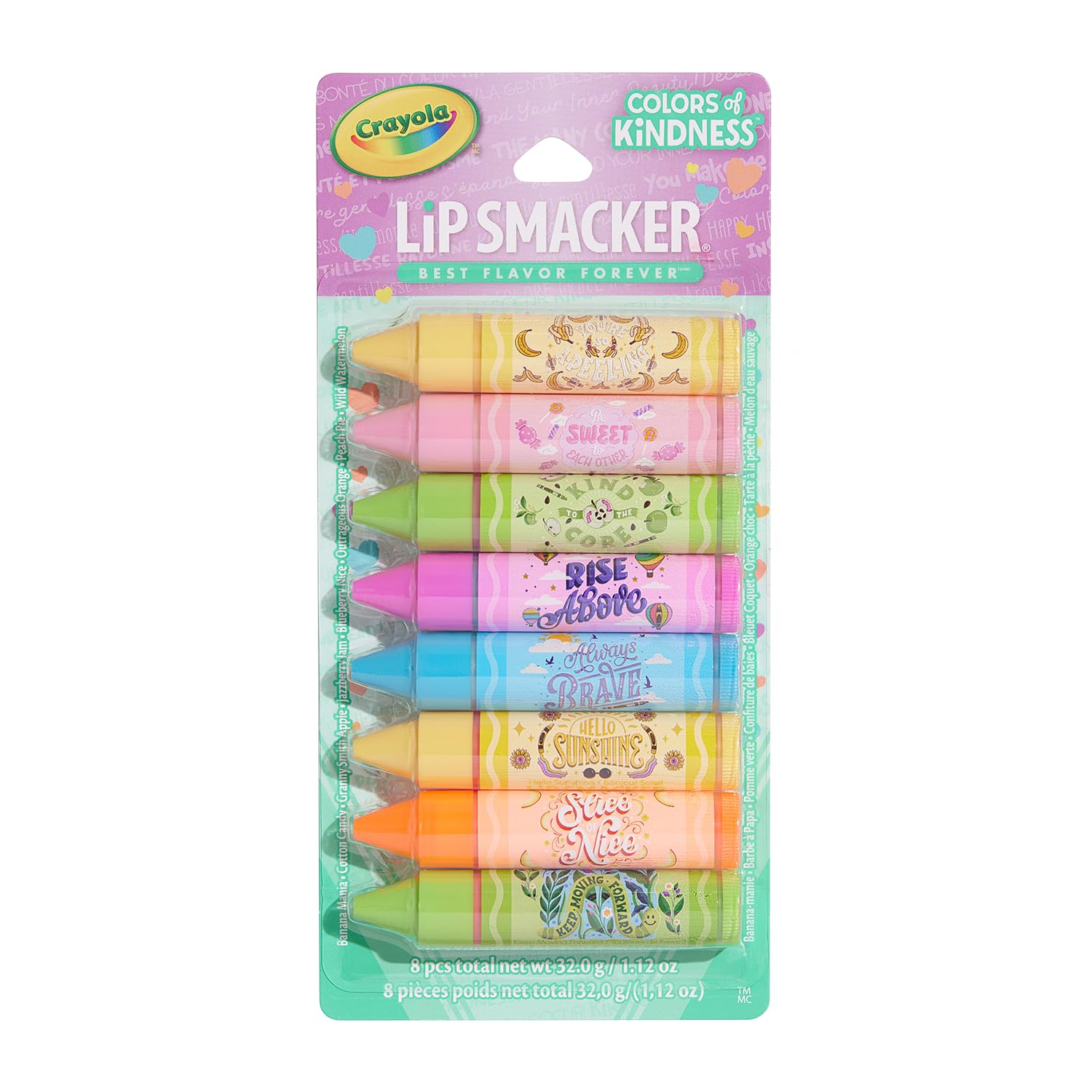 Foto 2 pulgar | Bálsamo Labial Lip Smacker Crayola Party Pack X8, Hidratante - Venta Internacional.