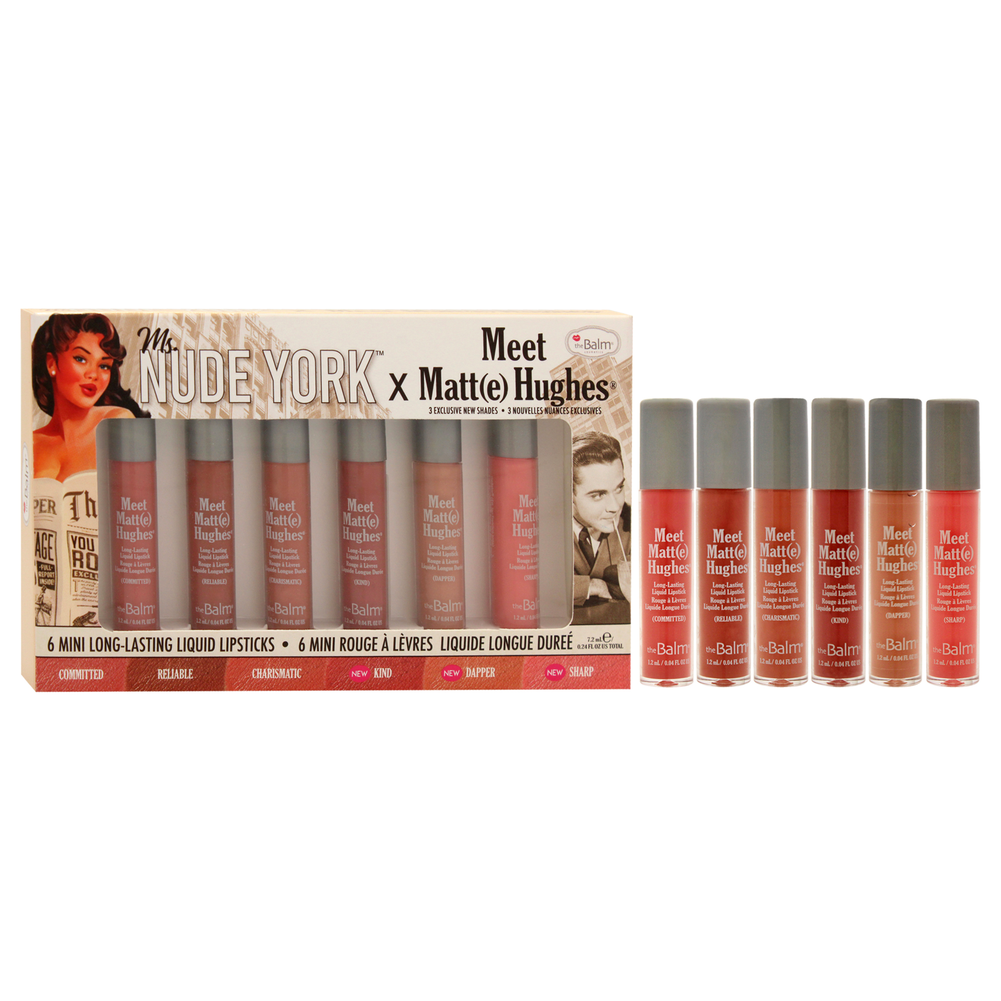 Foto 4 pulgar | Set De Lápiz Labial Líquido The Balm Meet Matte Hughes, 6 Unidades, Para Mujer - Venta Internacional.
