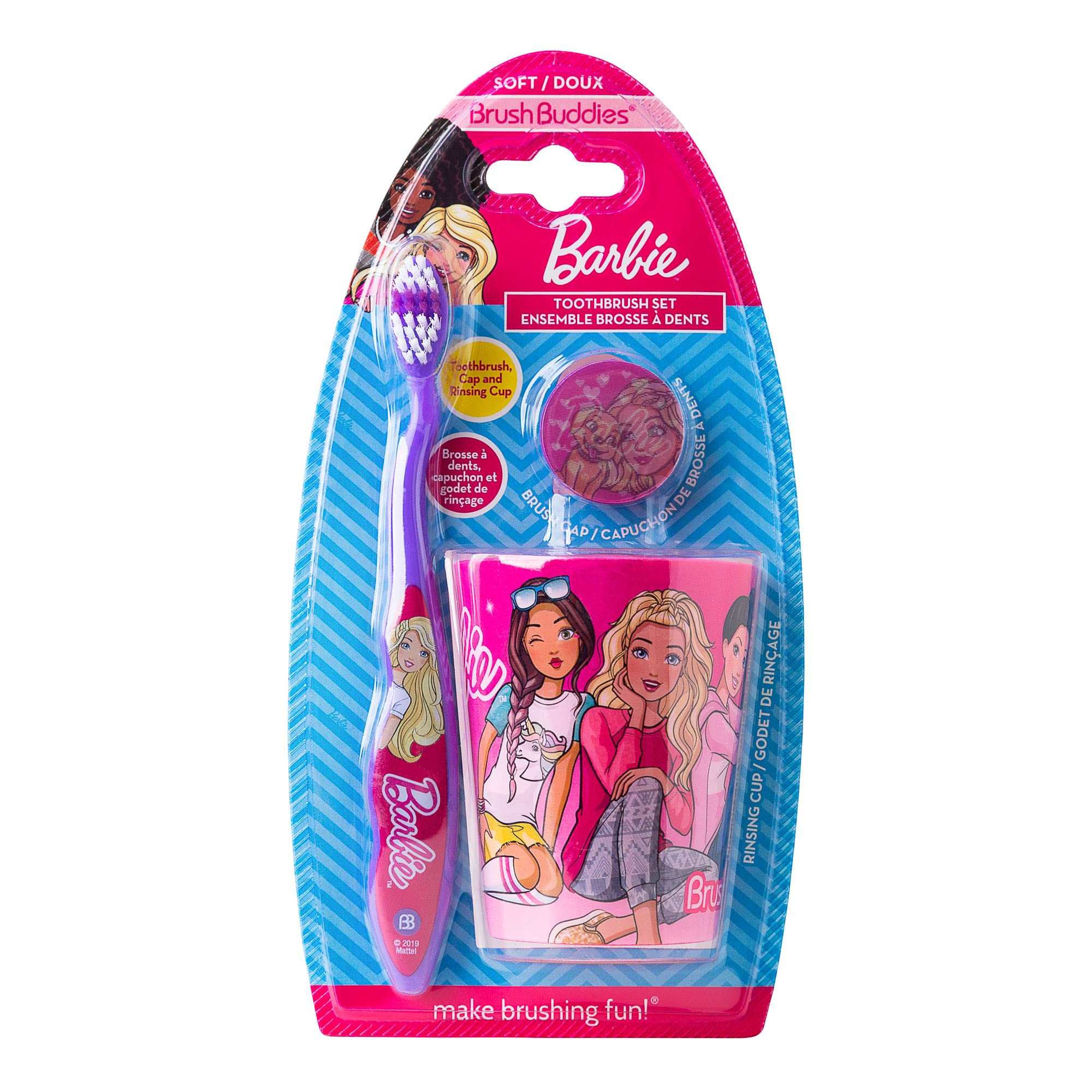 Foto 2 pulgar | Set De Cepillos De Dientes Barbie B4rbie De 3 Piezas Para Niñas - Venta Internacional.