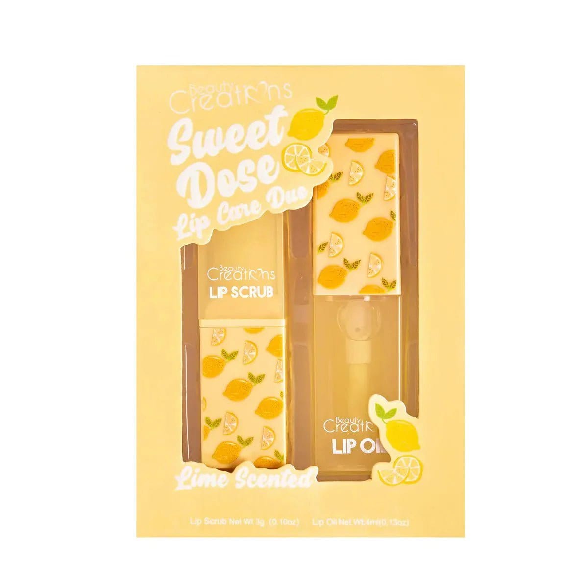 Foto 1 | Set Dúo Exfoliante Y Aceite Humectante Para Labios Limón Beauty Creations