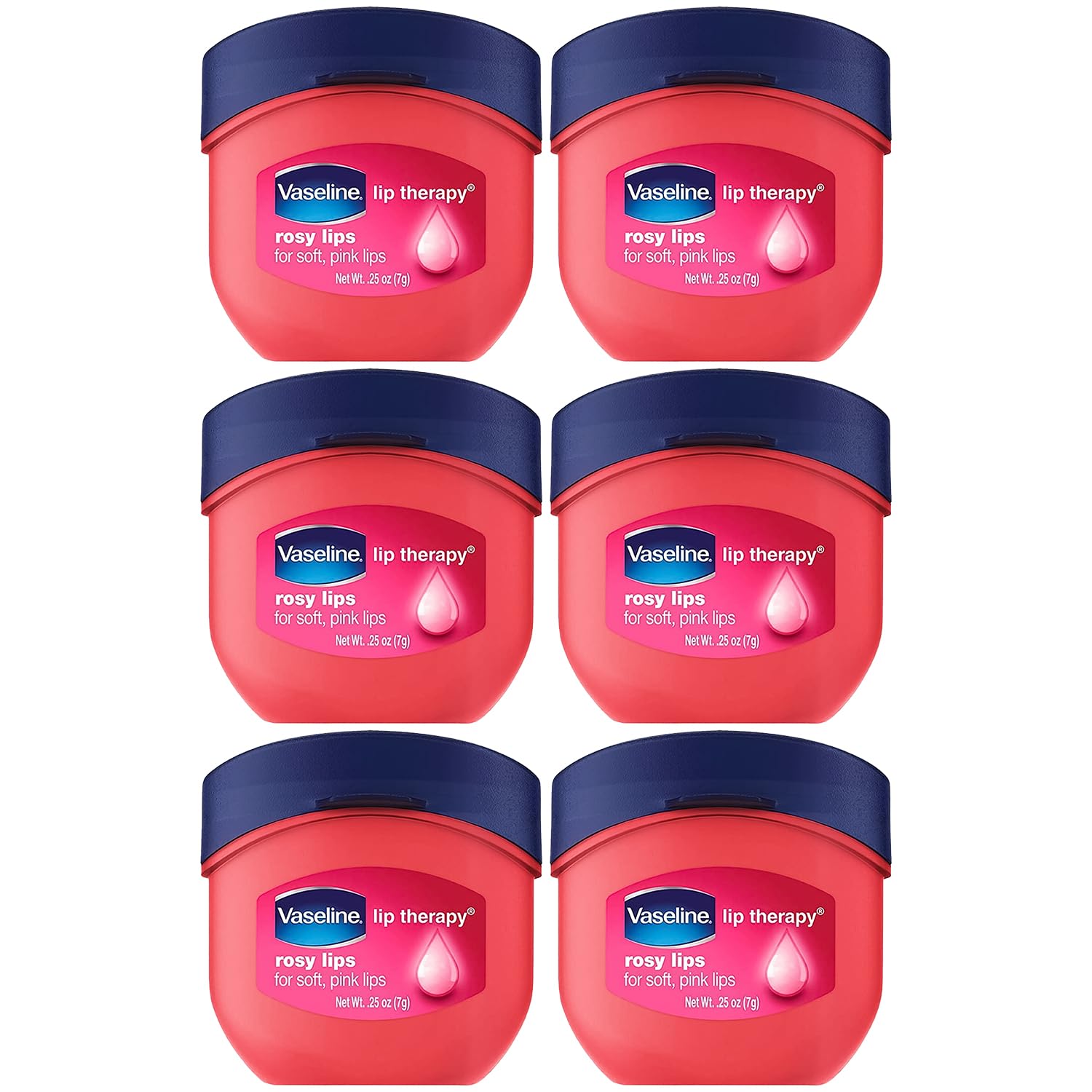 Foto 2 | Vaselina Lip Therapy Rosy Lips Mini, 7 Ml (paquete De 6) - Venta Internacional.