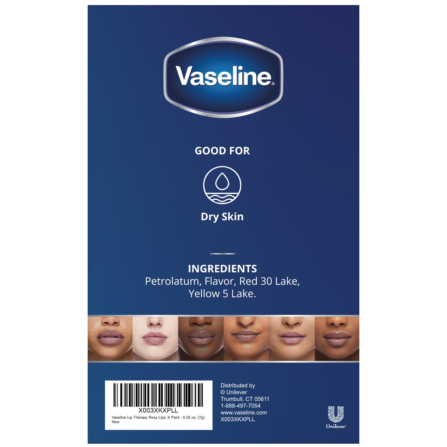 Foto 7 pulgar | Vaselina Lip Therapy Rosy Lips Mini, 7 Ml (paquete De 6) - Venta Internacional.