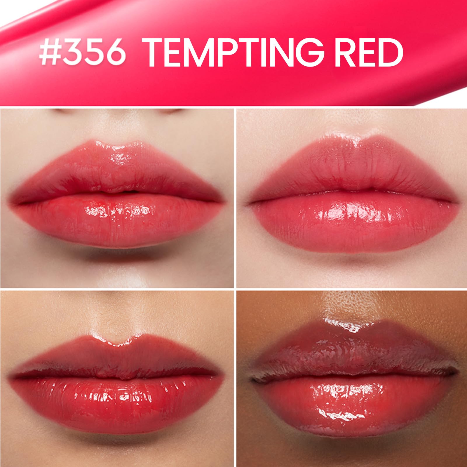 Foto 5 pulgar | Lápiz Labial Hera Sensual Nude Balm Hidratante #356 Tempting Red - Venta Internacional.