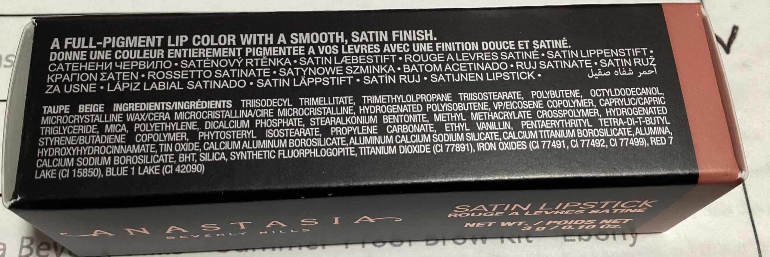 Foto 4 pulgar | Lápiz Labial Anastasia Beverly Hills Satin Taupe Beige - Venta Internacional.