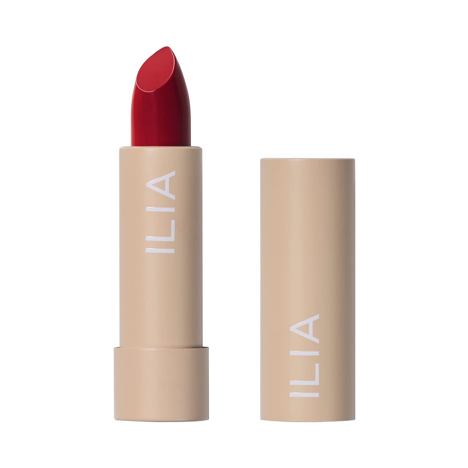 Lápiz Labial Ilia Color Block Tango Deep Red Vegan 4g - Venta Internacional.