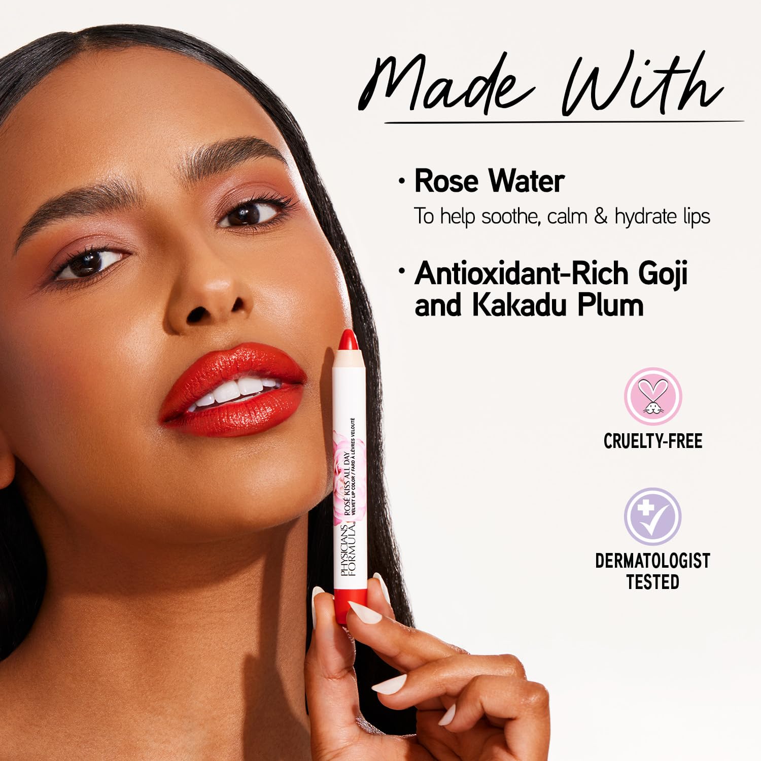 Foto 2 | Lápiz Labial Physicians Formula Rosé Kiss All Day Red First Kiss - Venta Internacional.