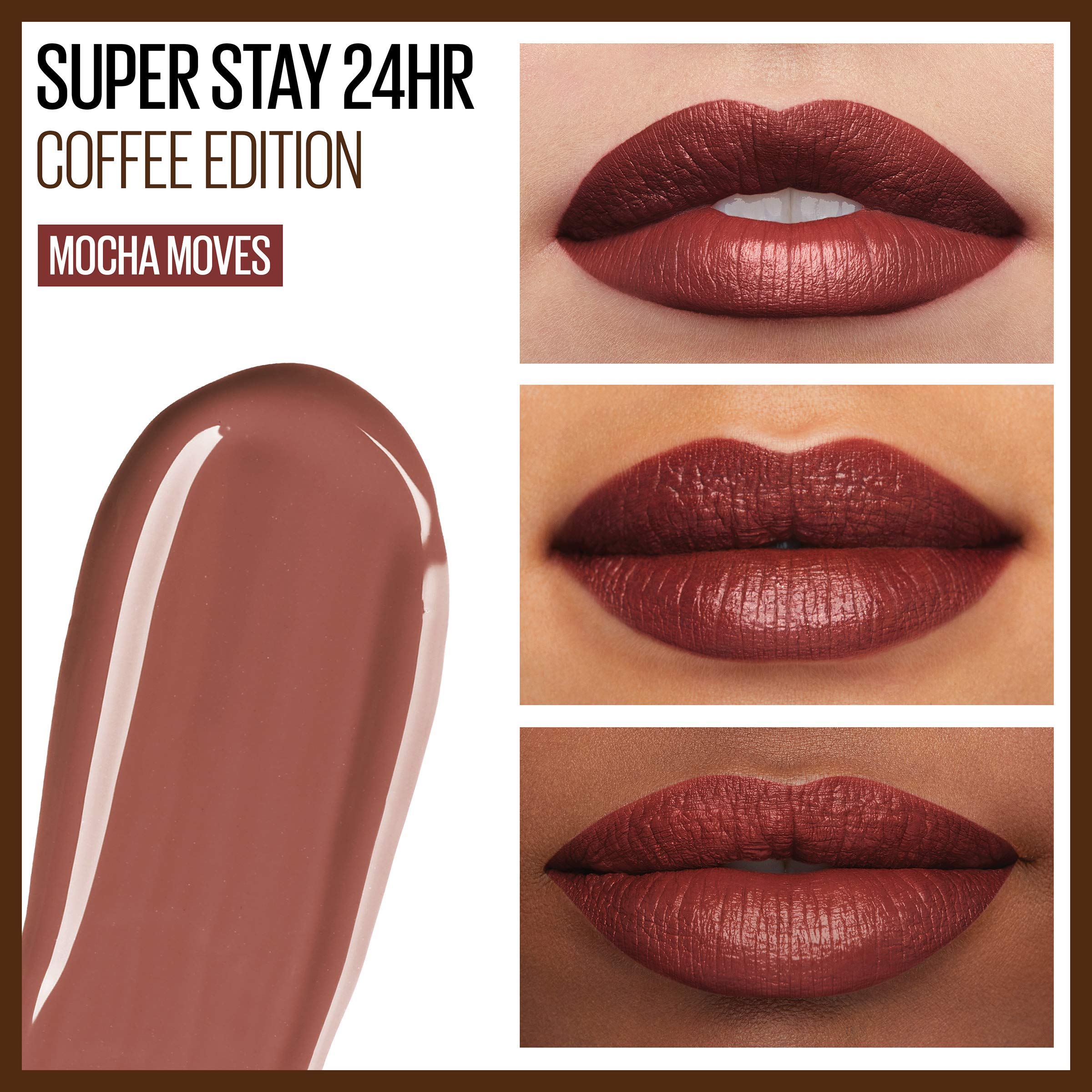 Foto 6 pulgar | Lápiz Labial Maybelline Superstay 24 Coffee Edition Mocha Moves - Venta Internacional.