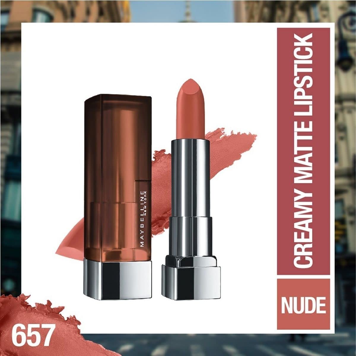 Foto 3 pulgar | Lápiz Labial Maybelline Color Sensational Matte Finish Nuance - Venta Internacional.