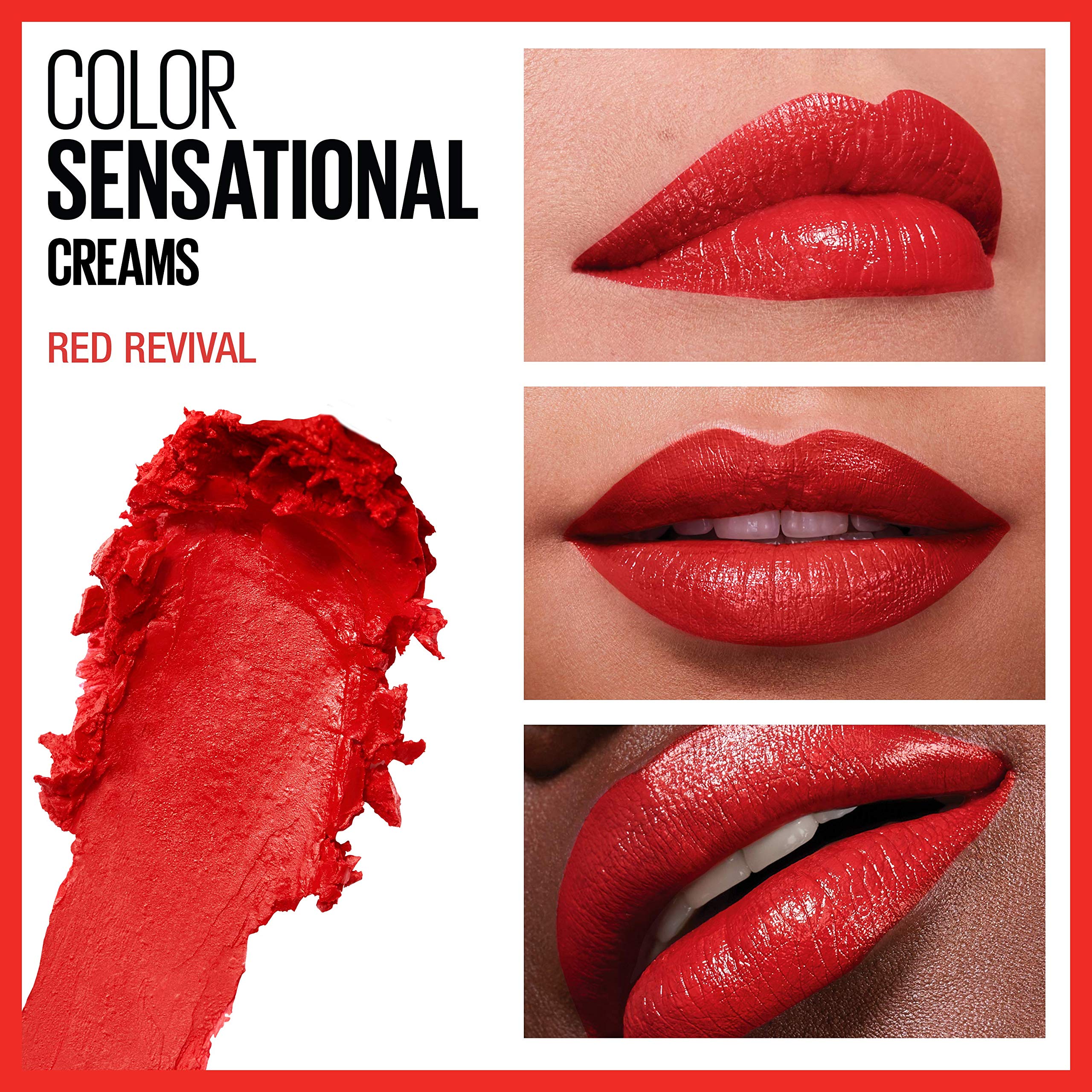 Foto 4 pulgar | Lápiz Labial Maybelline Color Sensational Con Acabado En Crema  4 5 Ml  Rojo - Venta Internacional.