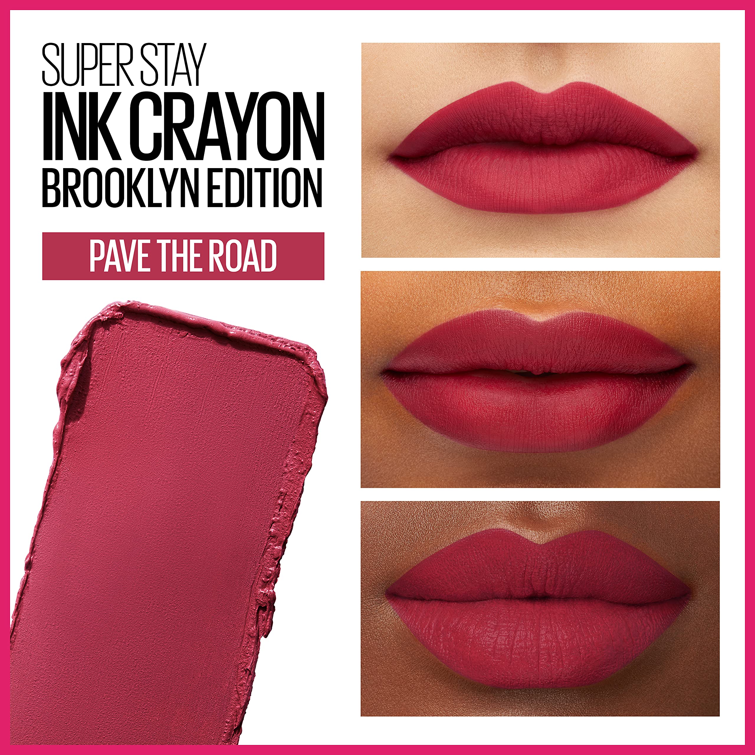 Foto 4 pulgar | Lápiz Labial Maybelline Super Stay Ink Crayon 130 Pave The Road - Venta Internacional.