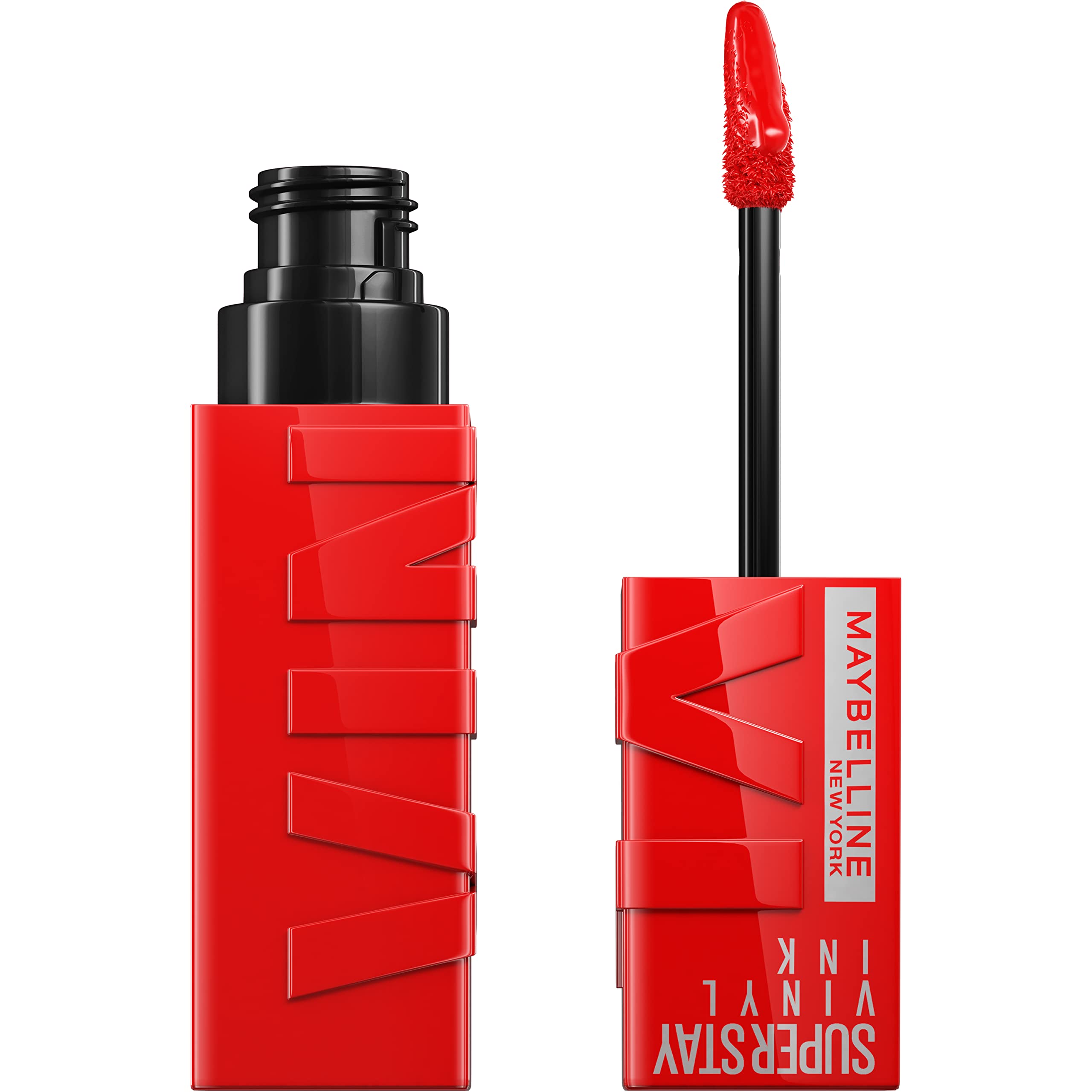 Lápiz Labial Maybelline Super Stay Vinyl Ink Longwear Red  4 Ml - Venta Internacional.