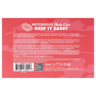 Foto 7 | Set De Maquillaje Rude Cosmetics Keep It Sassy Notorious Nude 6 Unidades - Venta Internacional.