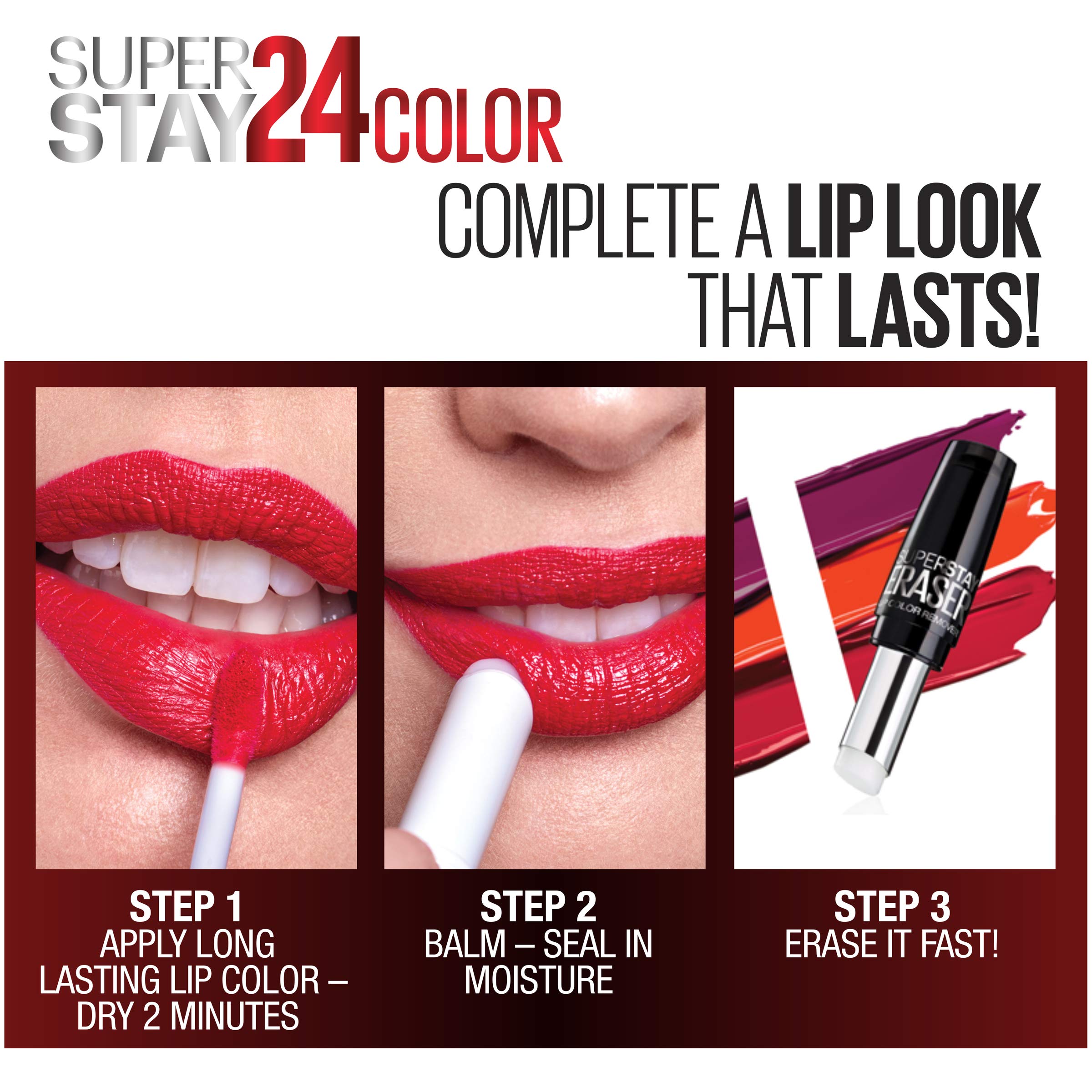 Foto 3 | Labial Líquido Maybelline New York Superstay 24 Committed Coral 041 - Venta Internacional.