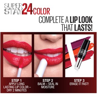 Foto 3 | Labial Líquido Maybelline New York Superstay 24 Committed Coral 041 - Venta Internacional.
