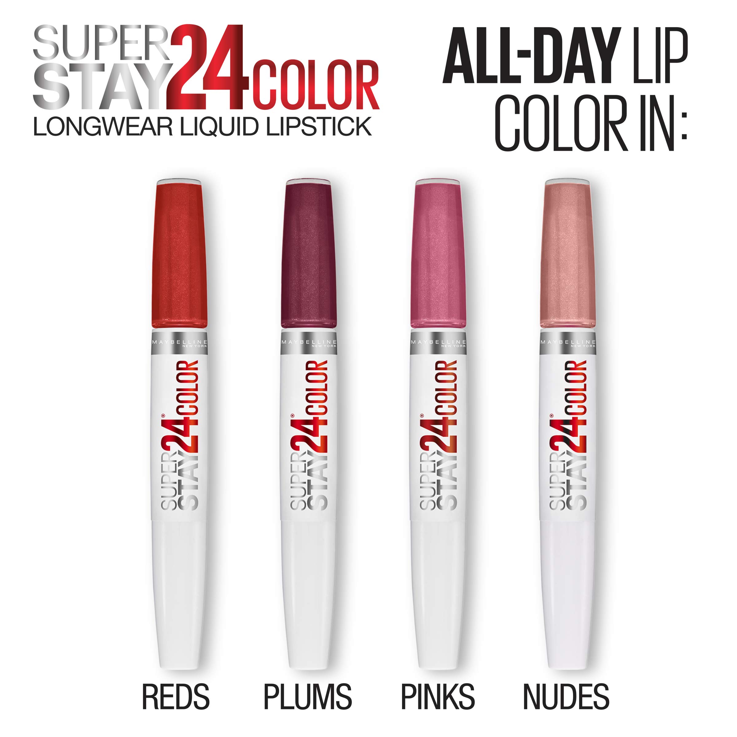 Foto 7 pulgar | Labial Líquido Maybelline New York Superstay 24 Committed Coral 041 - Venta Internacional.