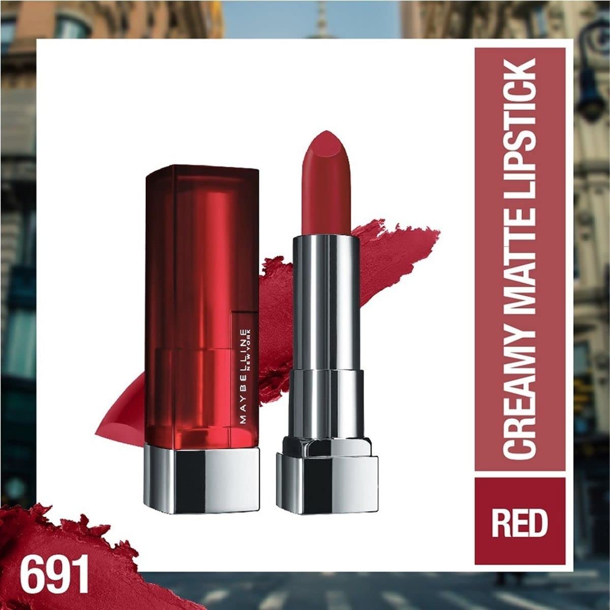 Foto 3 pulgar | Lápiz Labial Maybelline Color Sensational Matte Finish Nude - Venta Internacional.