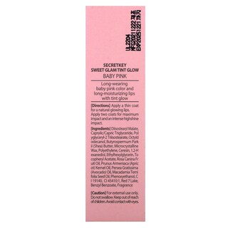 Foto 3 | Tinte Labial Secret Key Sweet Glam Tint Glow Baby Pink 10 Ml - Venta Internacional.