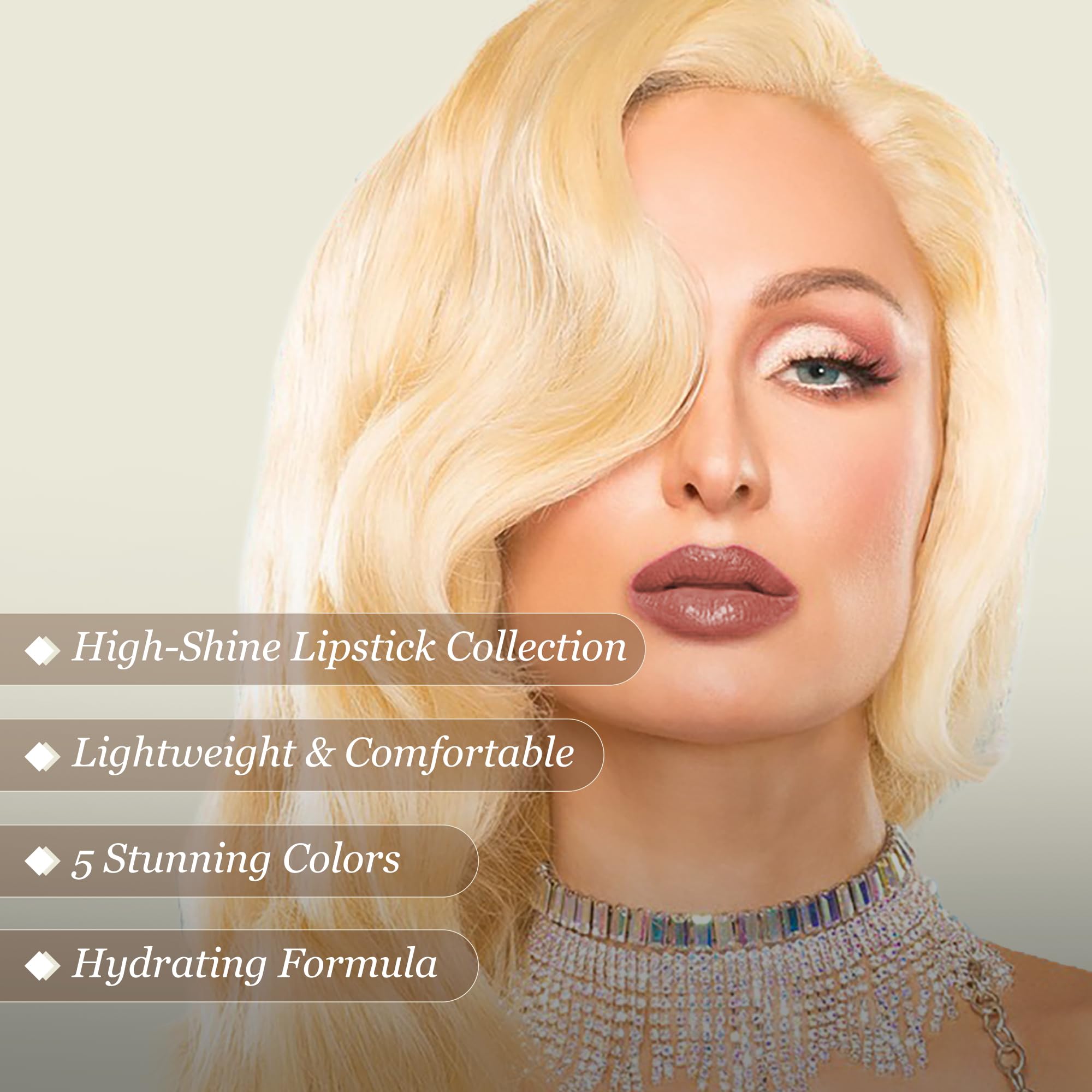 Foto 4 pulgar | Lipstick Paris Hilton High-shine Lipstick Collection  5 Unidades - Venta Internacional.