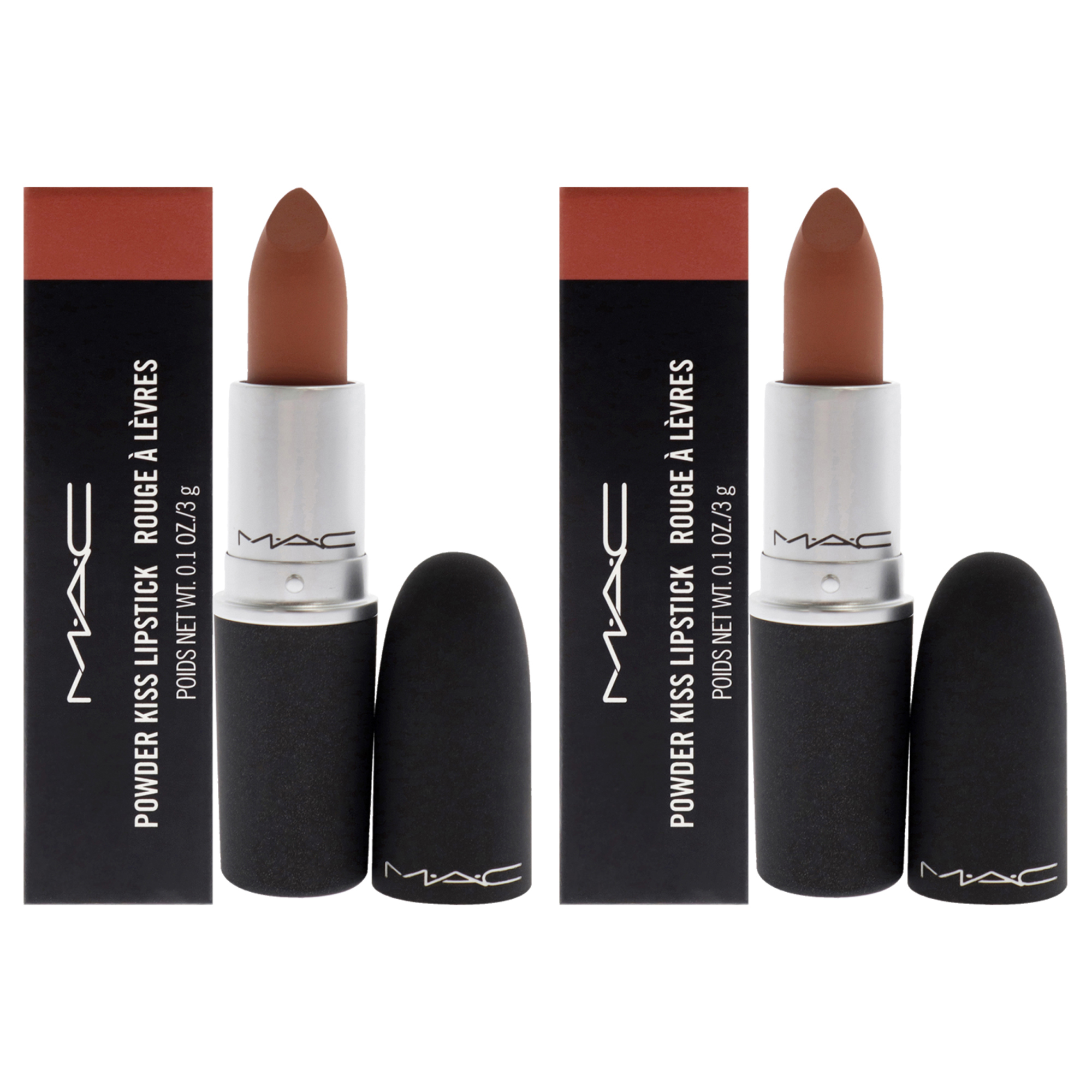 Lápiz Labial Mac Powder Kiss 312 Impulsive Matte  Paquete De 2 - Venta Internacional.